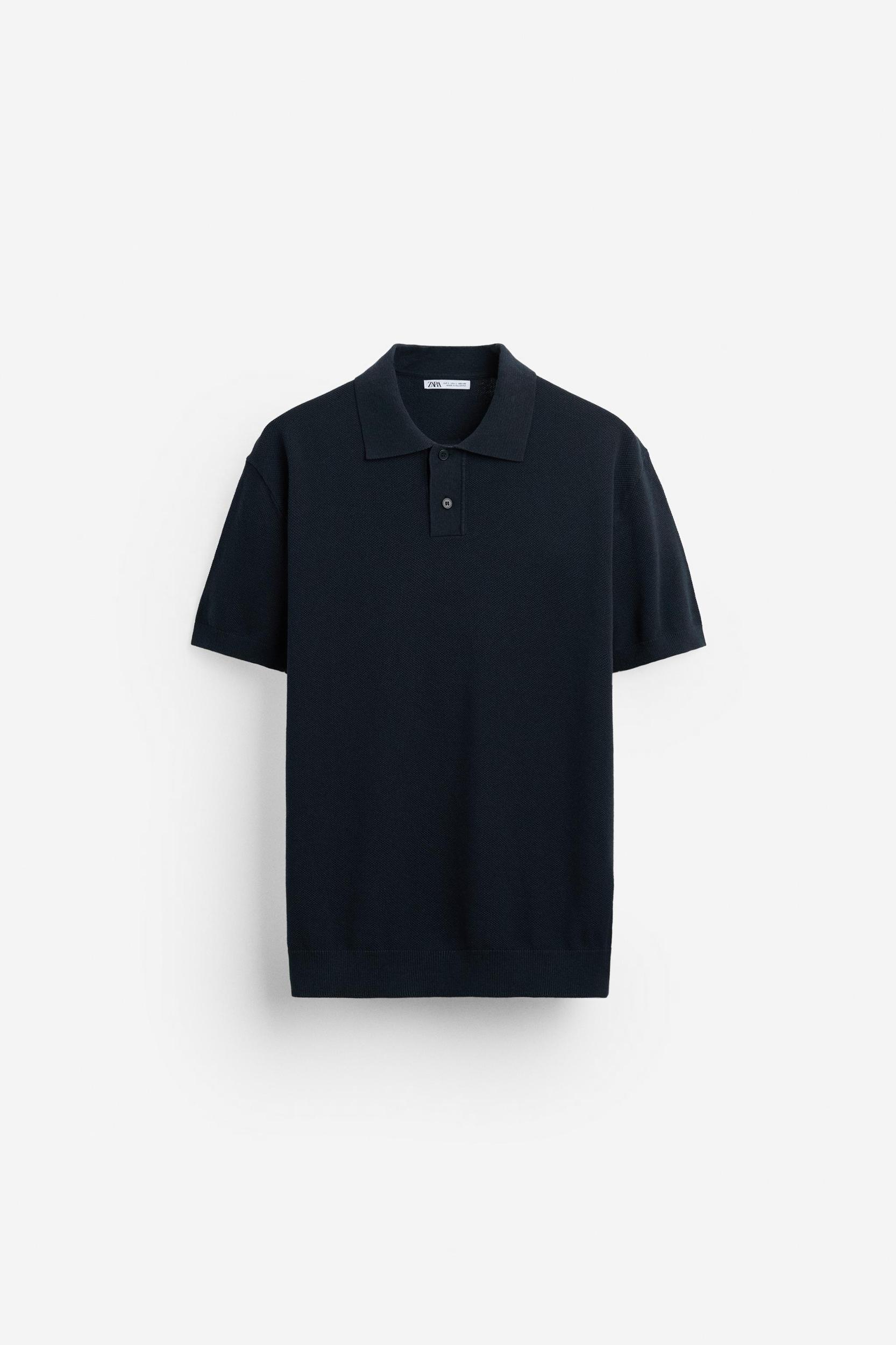 TEXTURED KNIT POLO Product Image