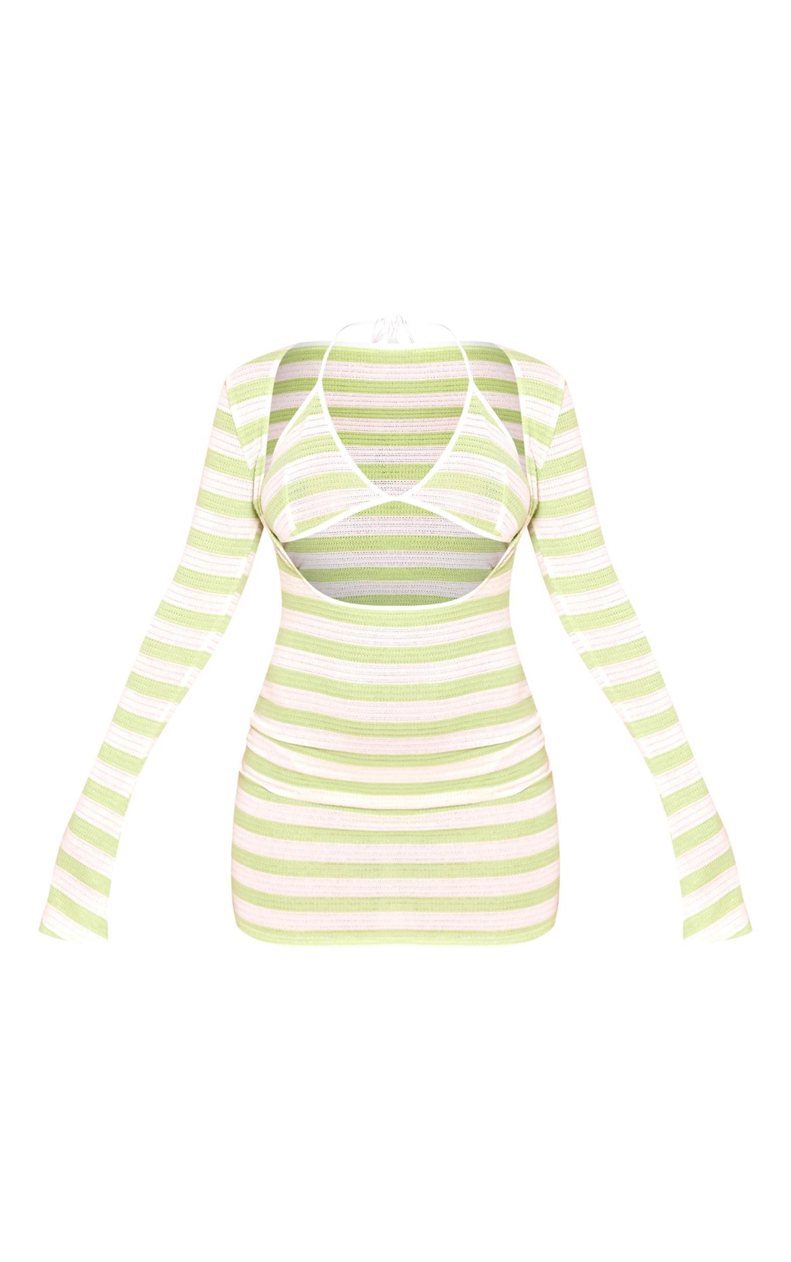 Sage Cut Out Bralette Bodycon Dress Product Image