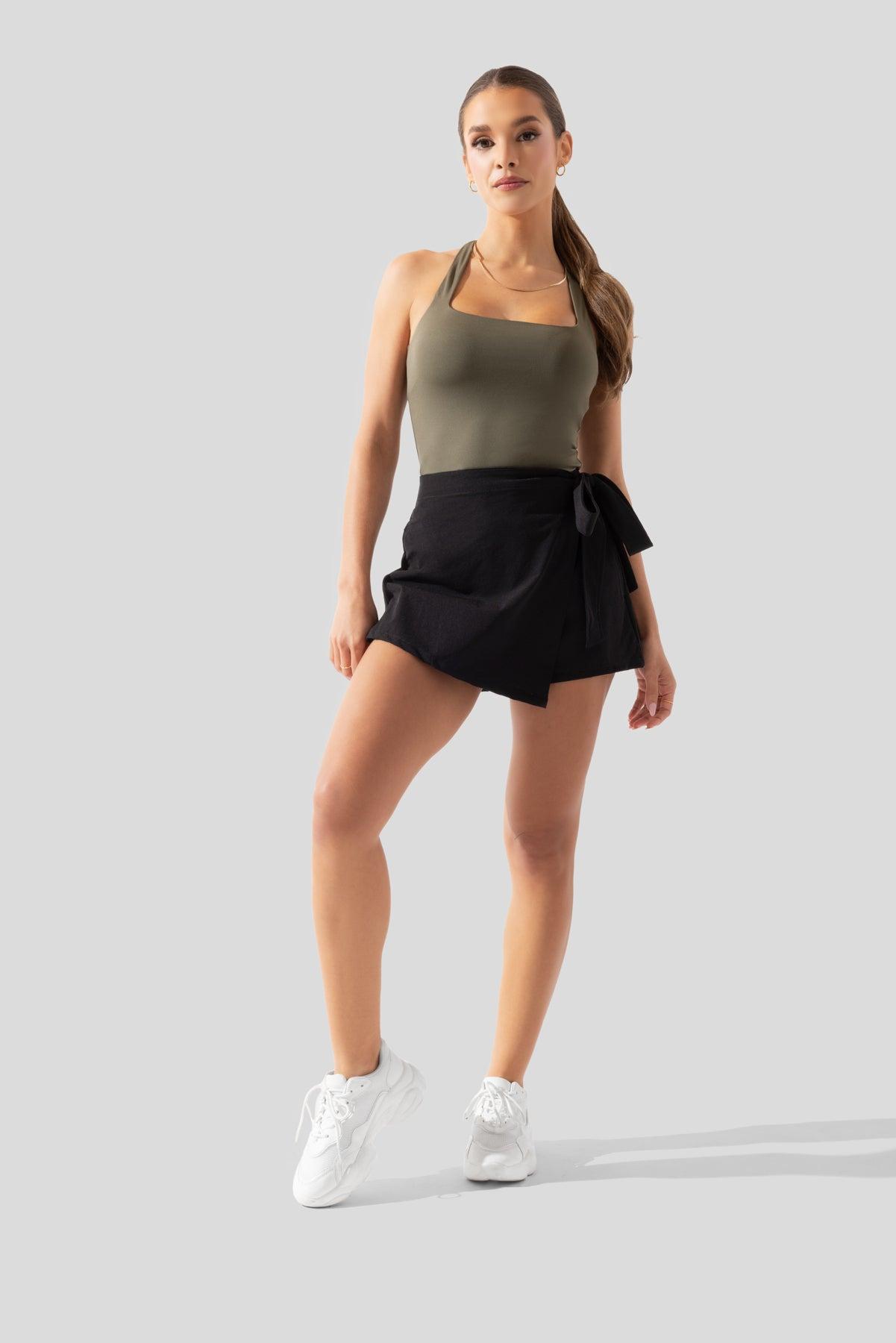 That's a Wrap Skort - Pecan Product Image