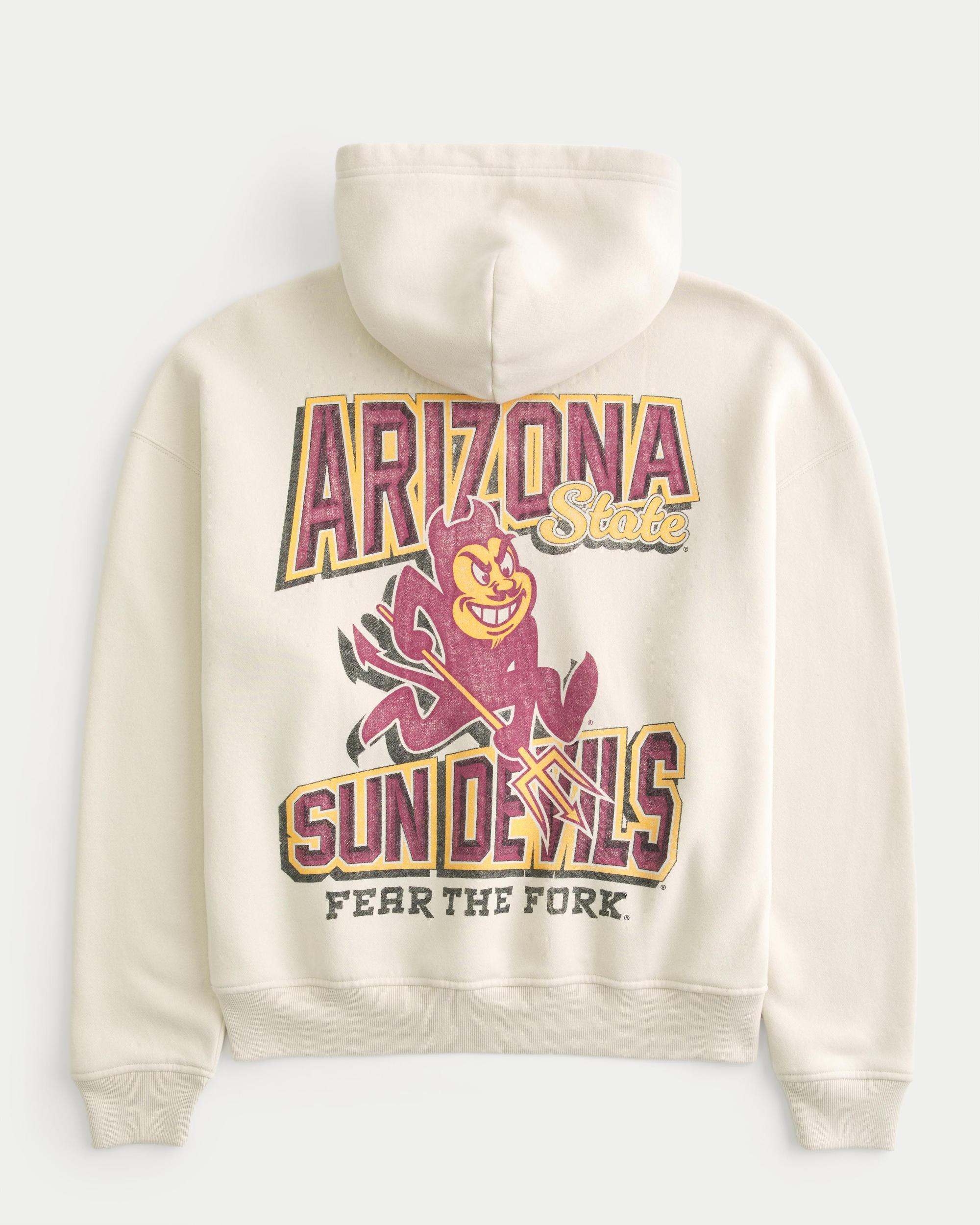 Boxy Arizona State University Sun Devils Graphic Hoodie Product Image