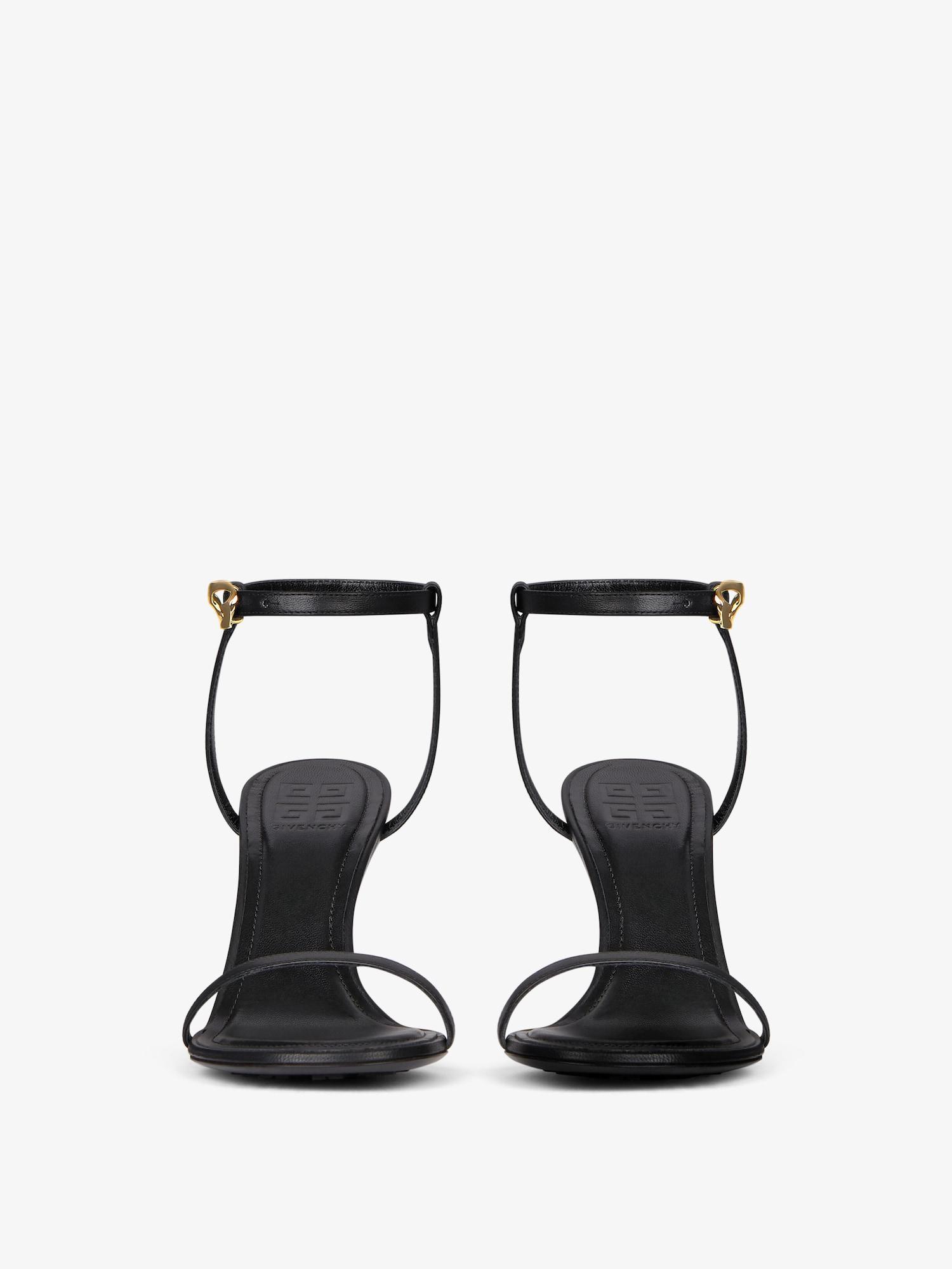 G Cube sandals in leather Product Image
