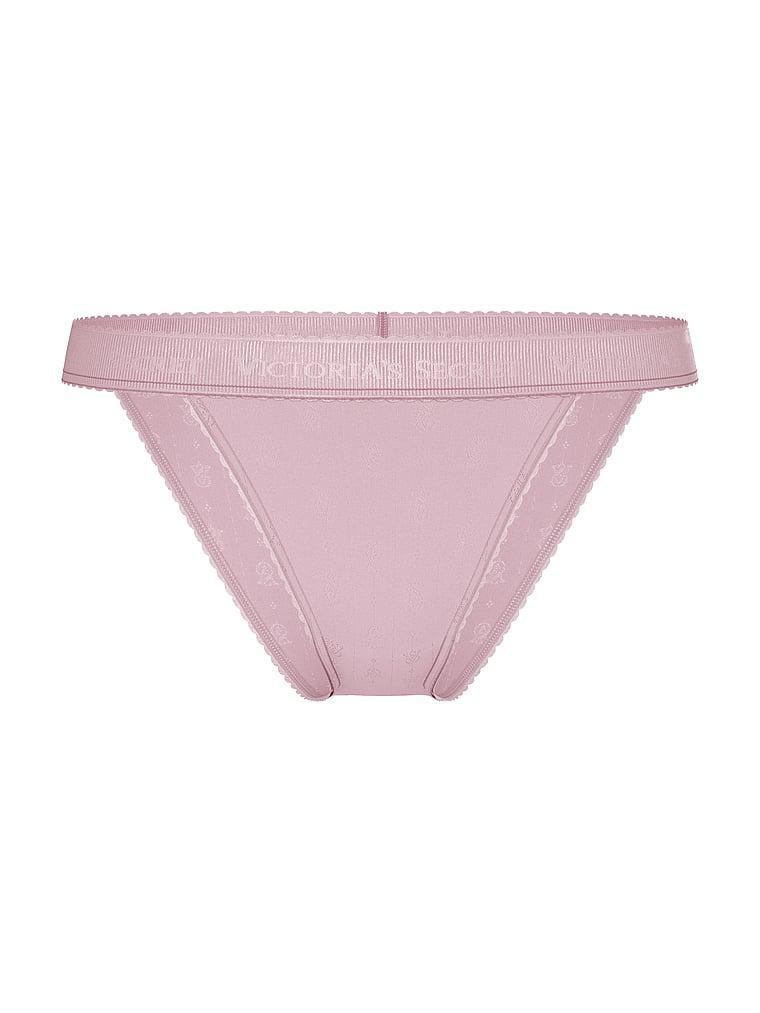 Logo Pointelle Tanga Panty Product Image