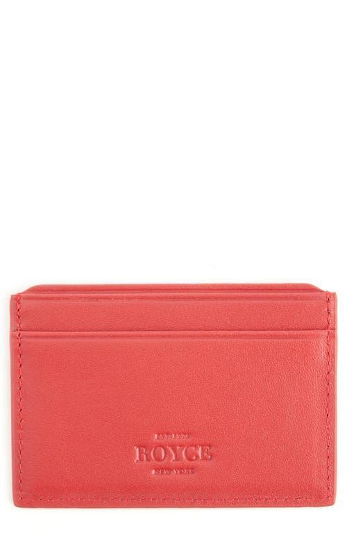 Womens RFID-Blocking Leather Card Case Product Image