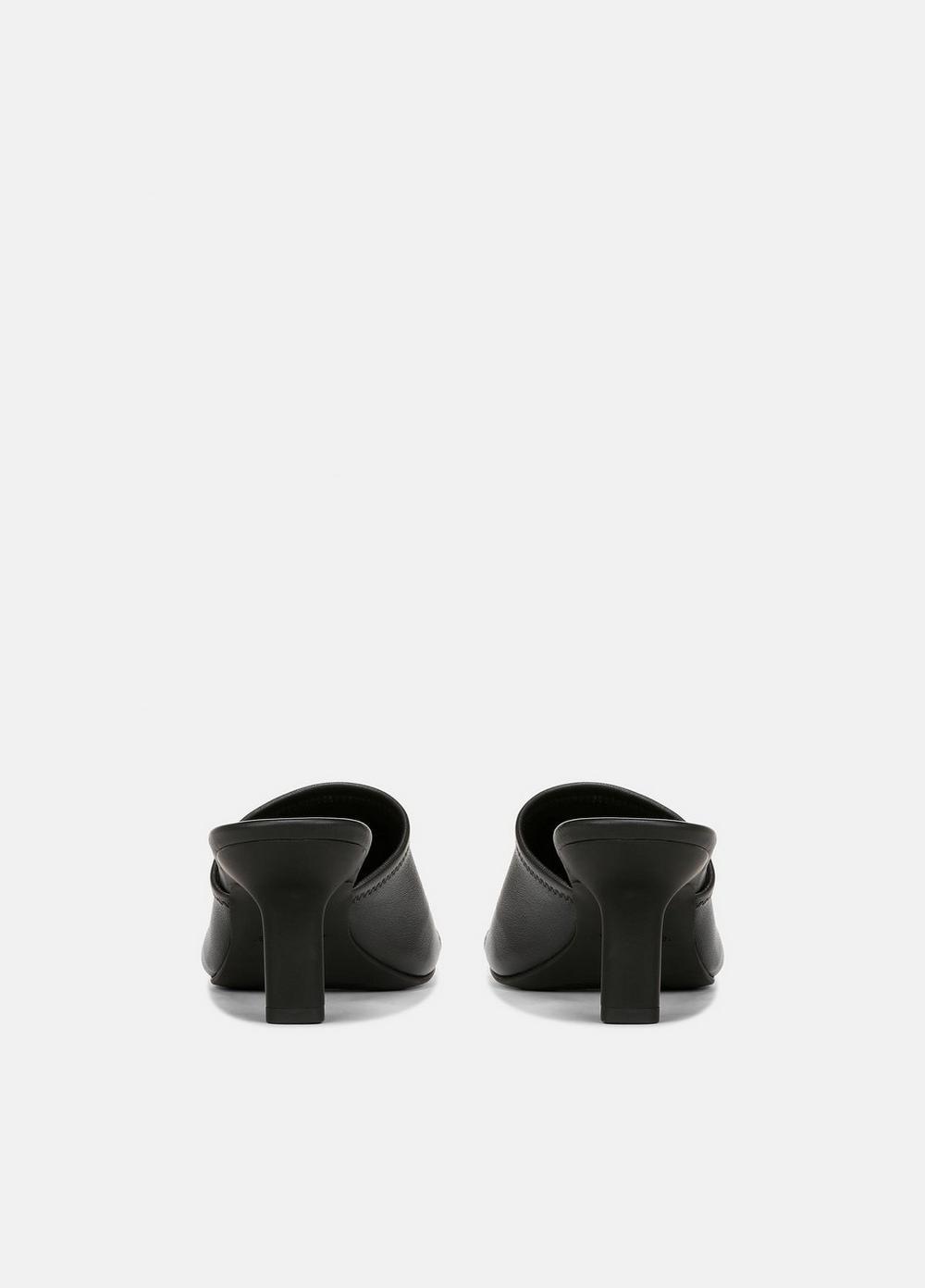 Womens Joan Leather Heeled Sandal, Black, Size 5 Vince Product Image