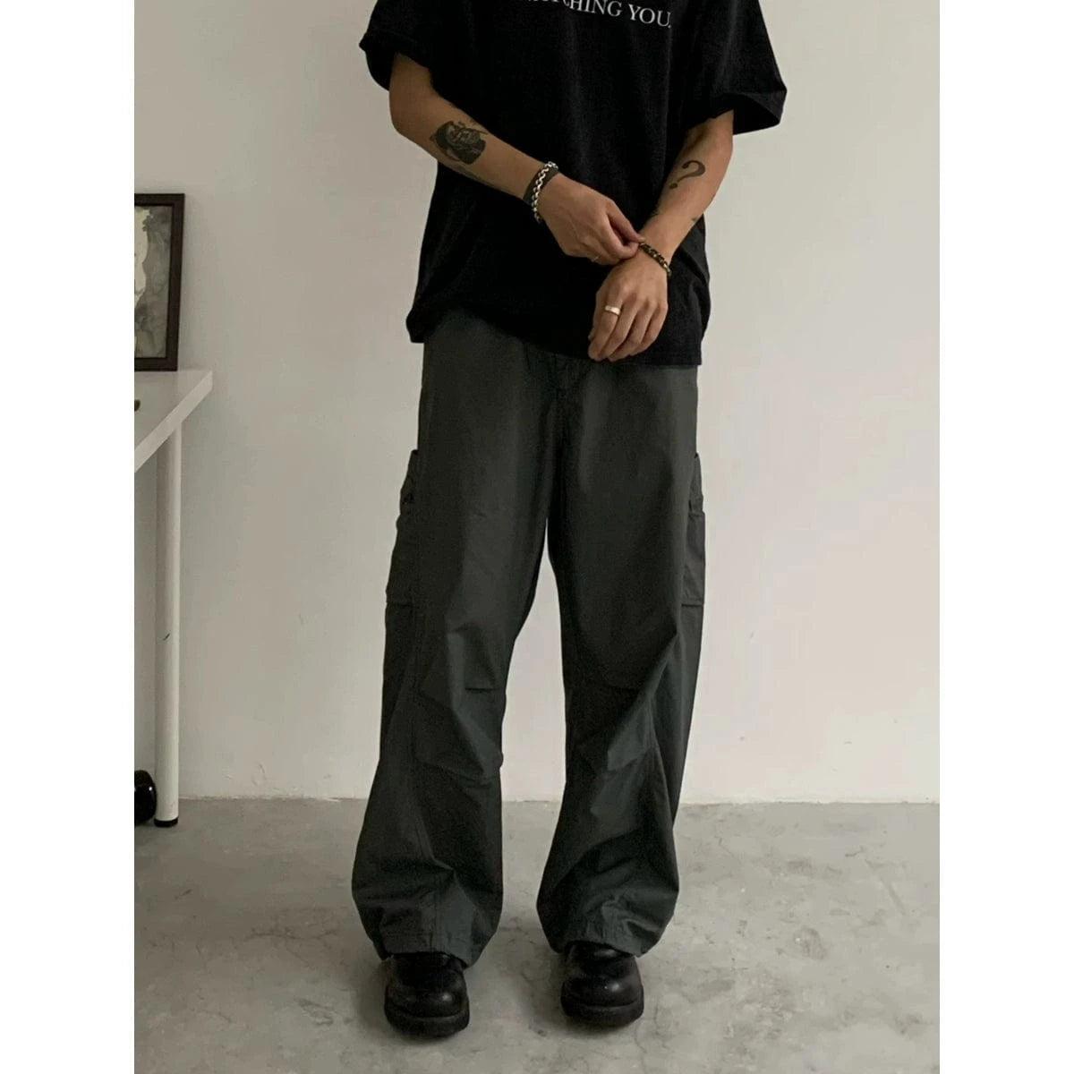 RT No. 18746 CARGO PARACHUTE STRAIGHT PANTS Product Image