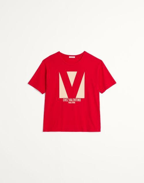 VALENTINO T-shirt Logo In Red Product Image