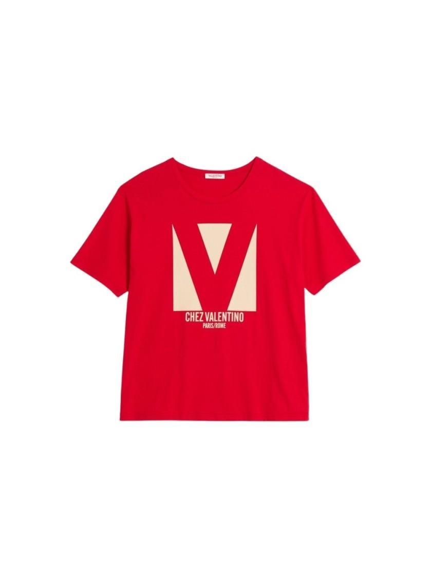 VALENTINO T-shirt Logo In Red Product Image