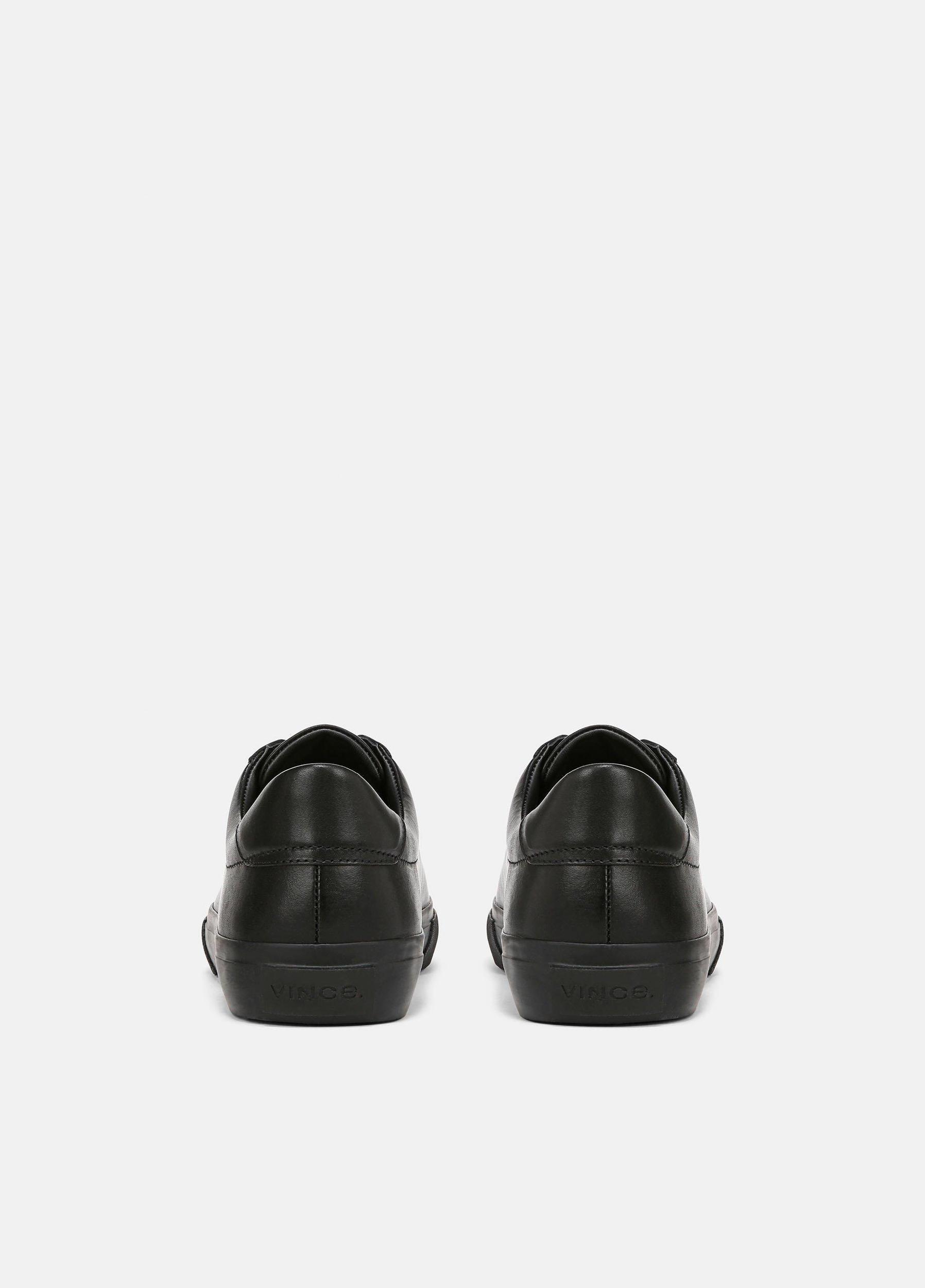 Mens Fulton Leather Sneaker, Black/black, Size 10 Vince Product Image