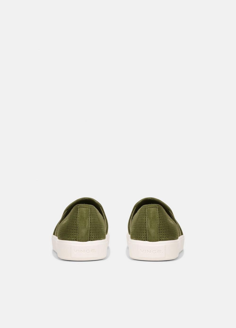 Womens Blair Perforated Suede Sneaker, Fern Green, Size 6 Vince Product Image