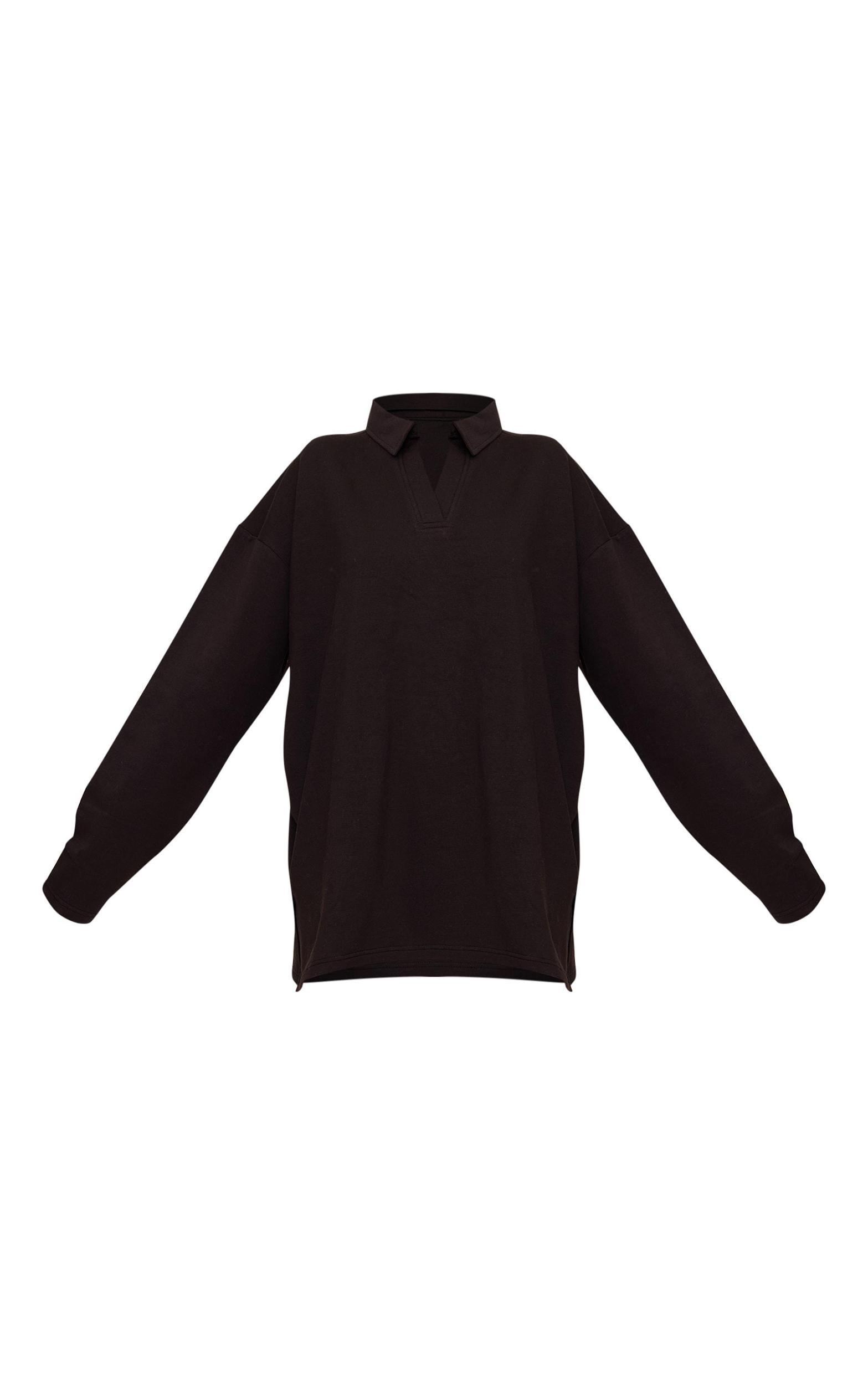 PLT Label Plus Black High Neck Puff Sleeve Bodycon Dress Product Image