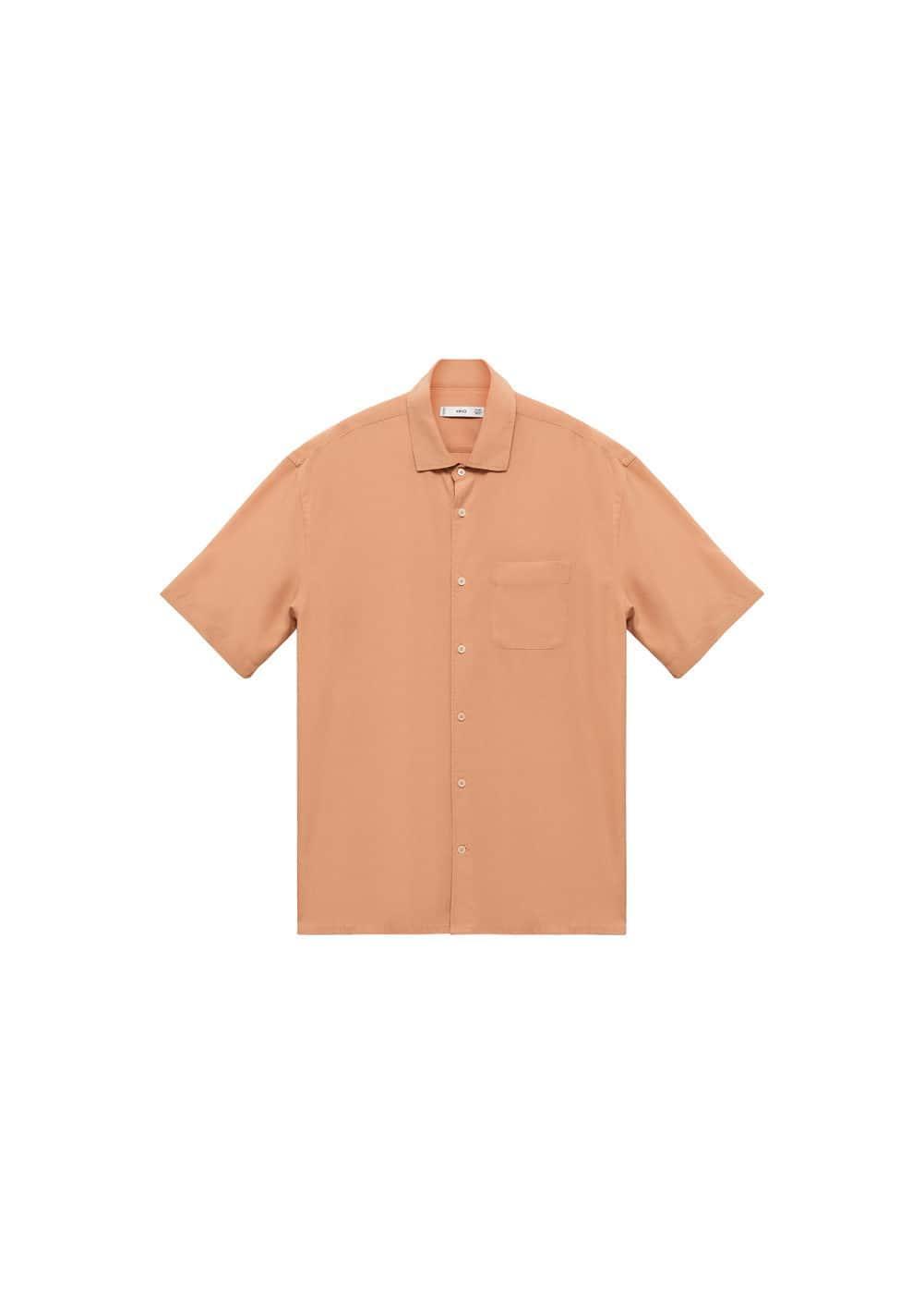 Relaxed-fit 100% Tencel shirt - Men | MANGO USA Product Image