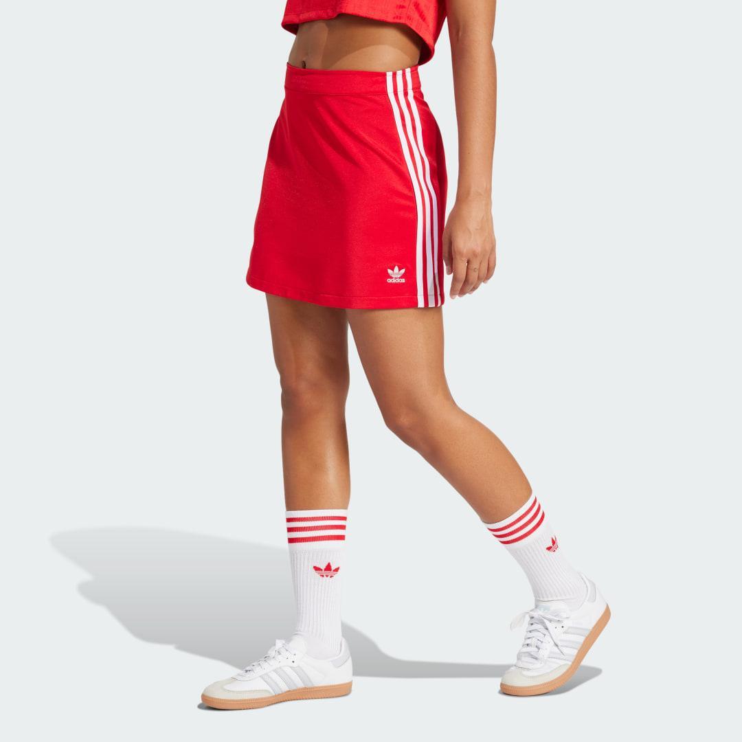 adidas Adicolor 3-Stripes Mini Skirt Night Indigo S Womens Product Image