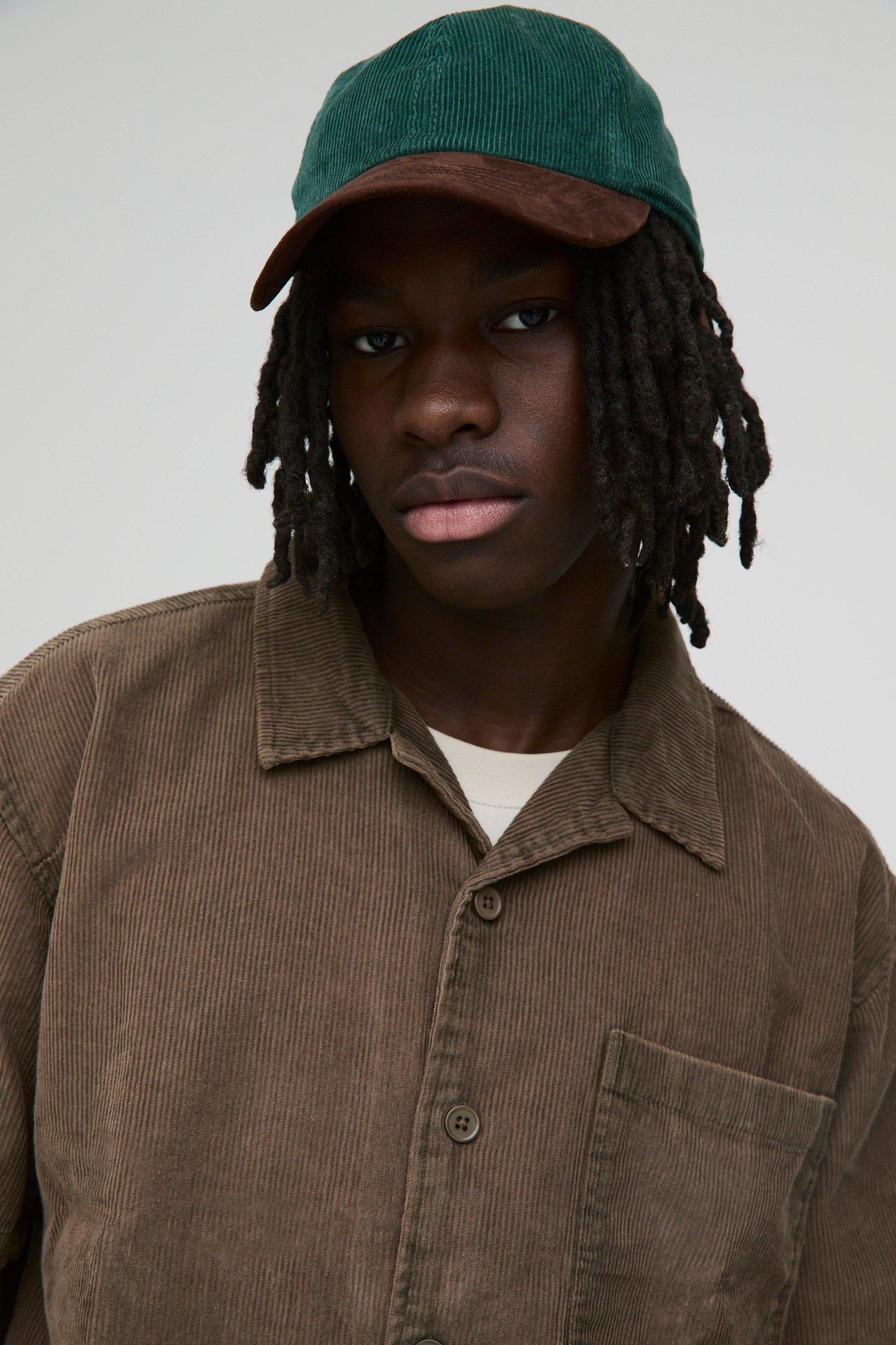 Boxy Acid Wash Corduroy Shirt | boohooMAN USA Product Image