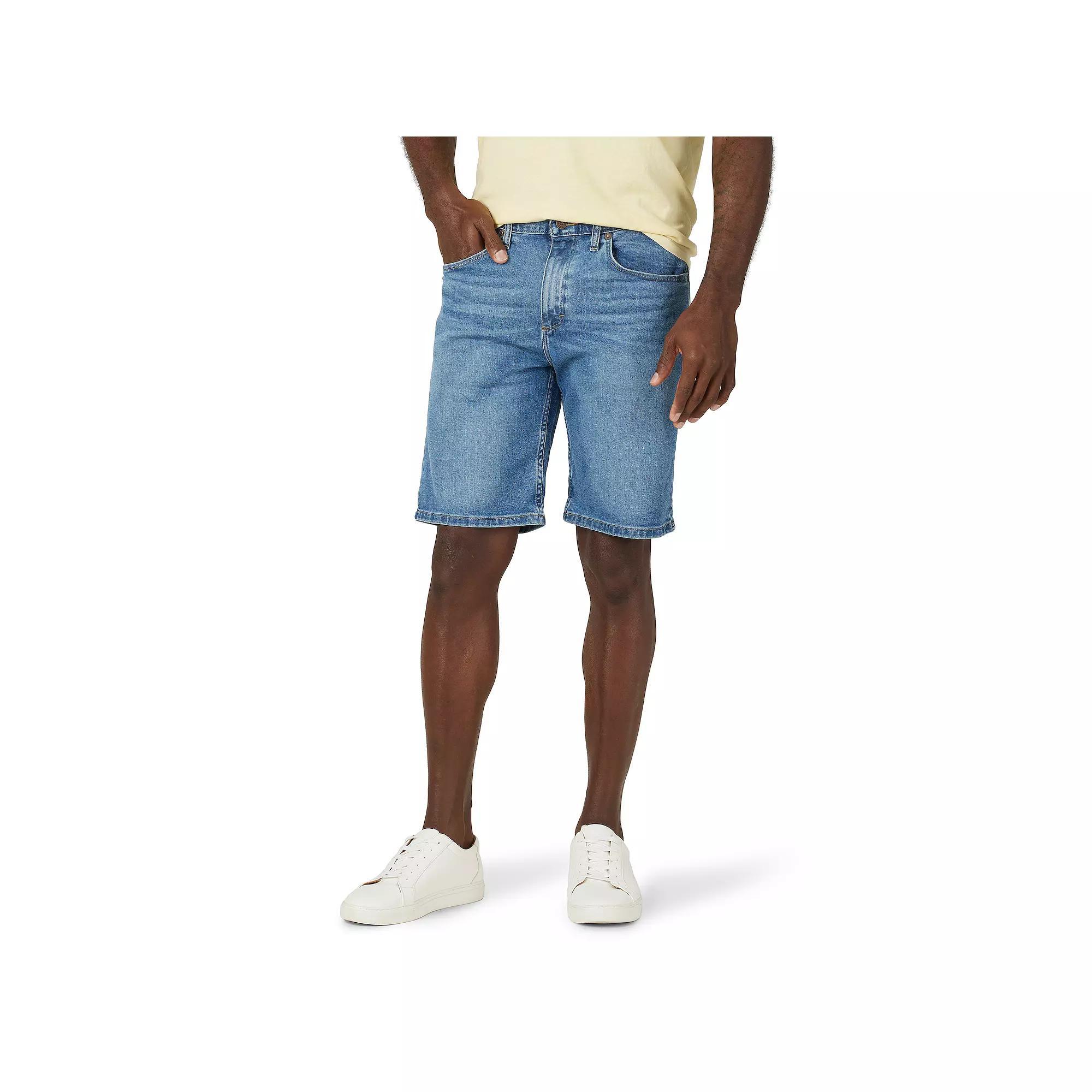 Mens Wrangler 10.5 Regular-Fit Jean Shorts Vintage Blue Product Image
