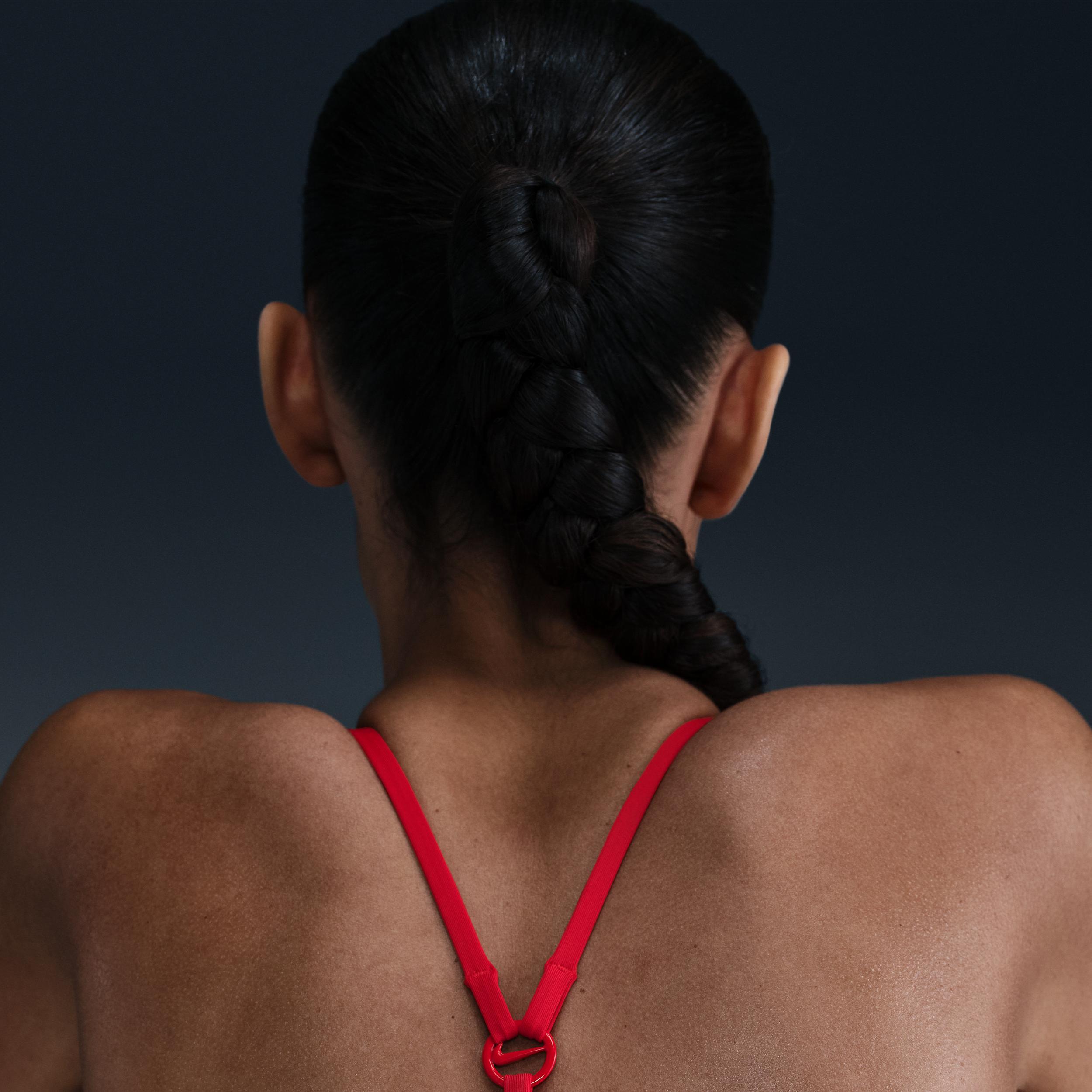 Nike Women's Swim Swoosh Link Terry Y-Back One-Piece Product Image