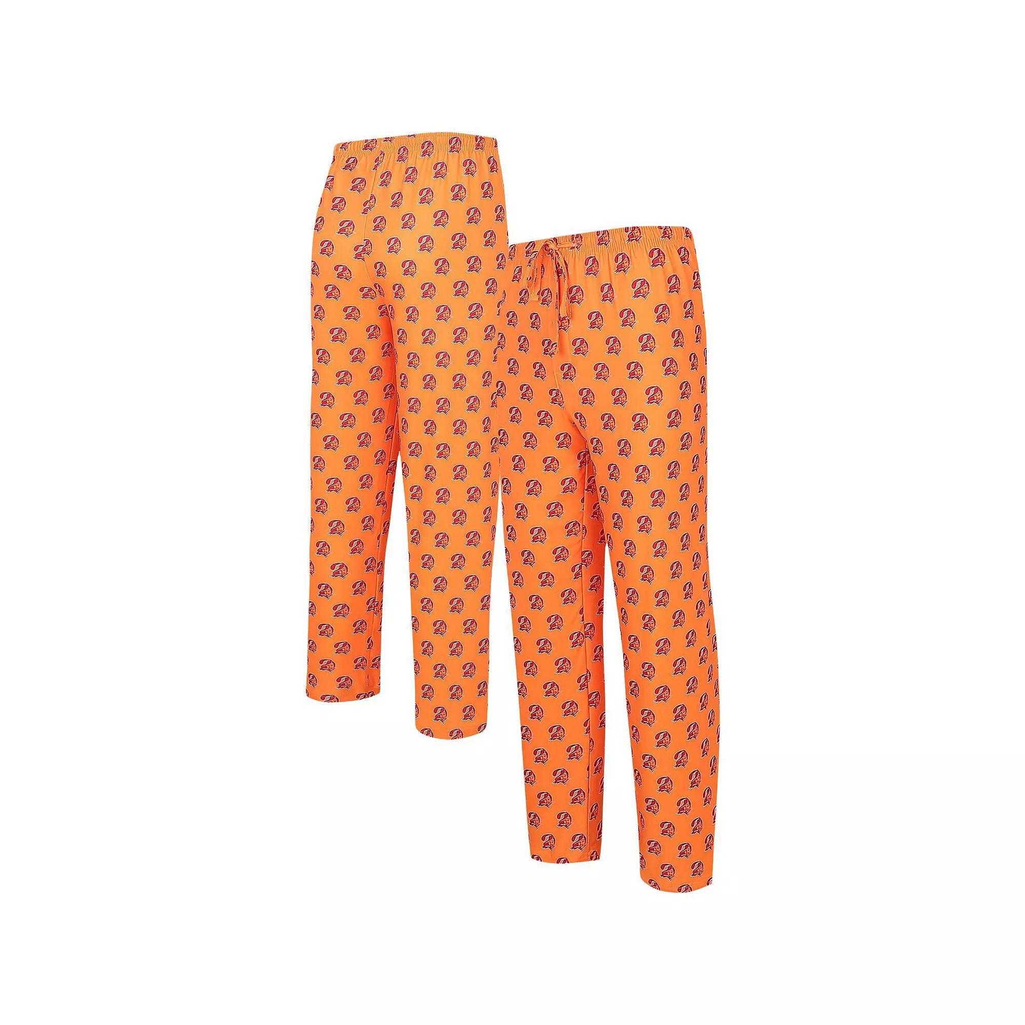 Men's Concepts Sport  Orange Tampa Bay Buccaneers Gauge Throwback Allover Print Knit Pants, Size: XL Product Image