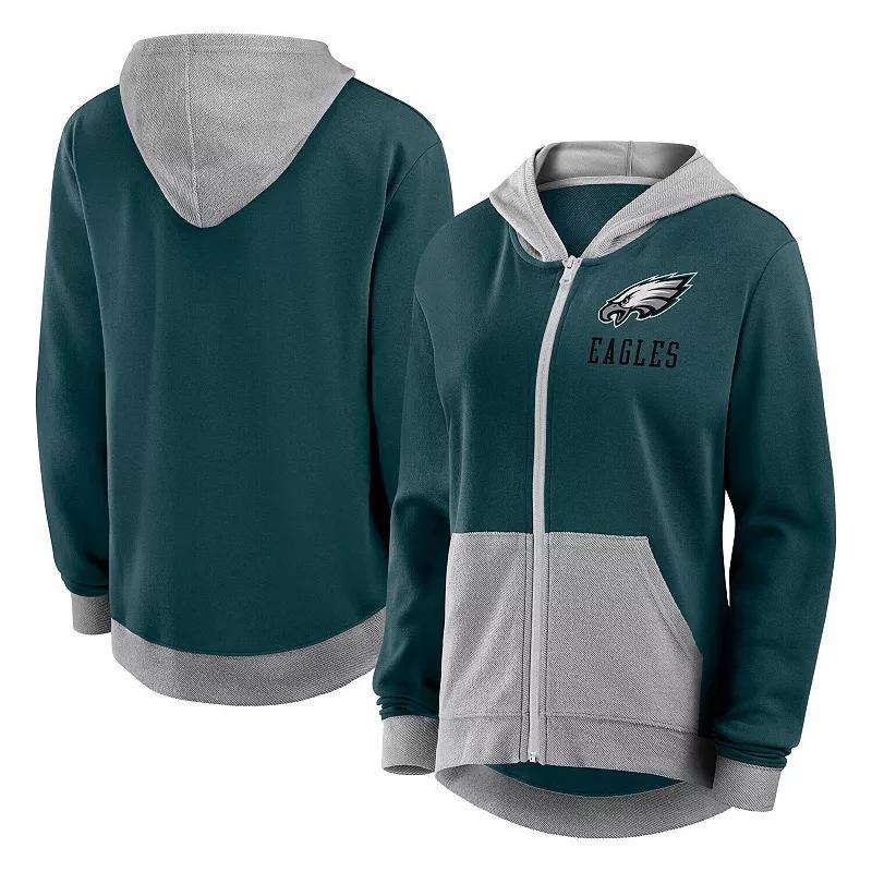 Women's  Brown Cleveland Browns Hit It French Terry Full-Zip Hoodie, Size: 3XL Product Image