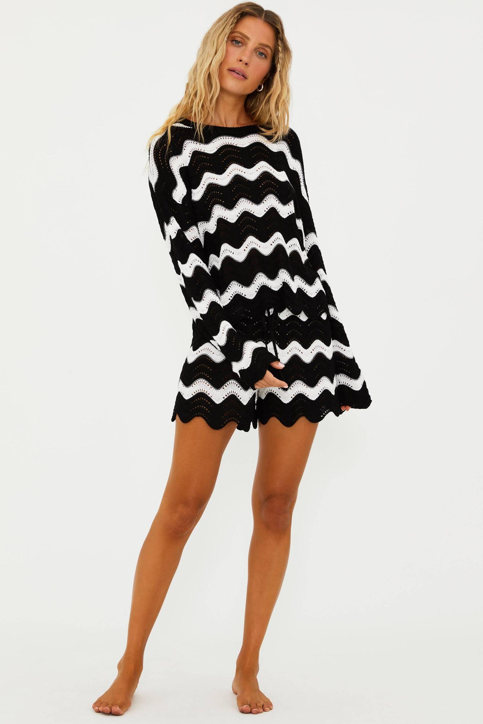 Balboa Short Black & White Tides Product Image