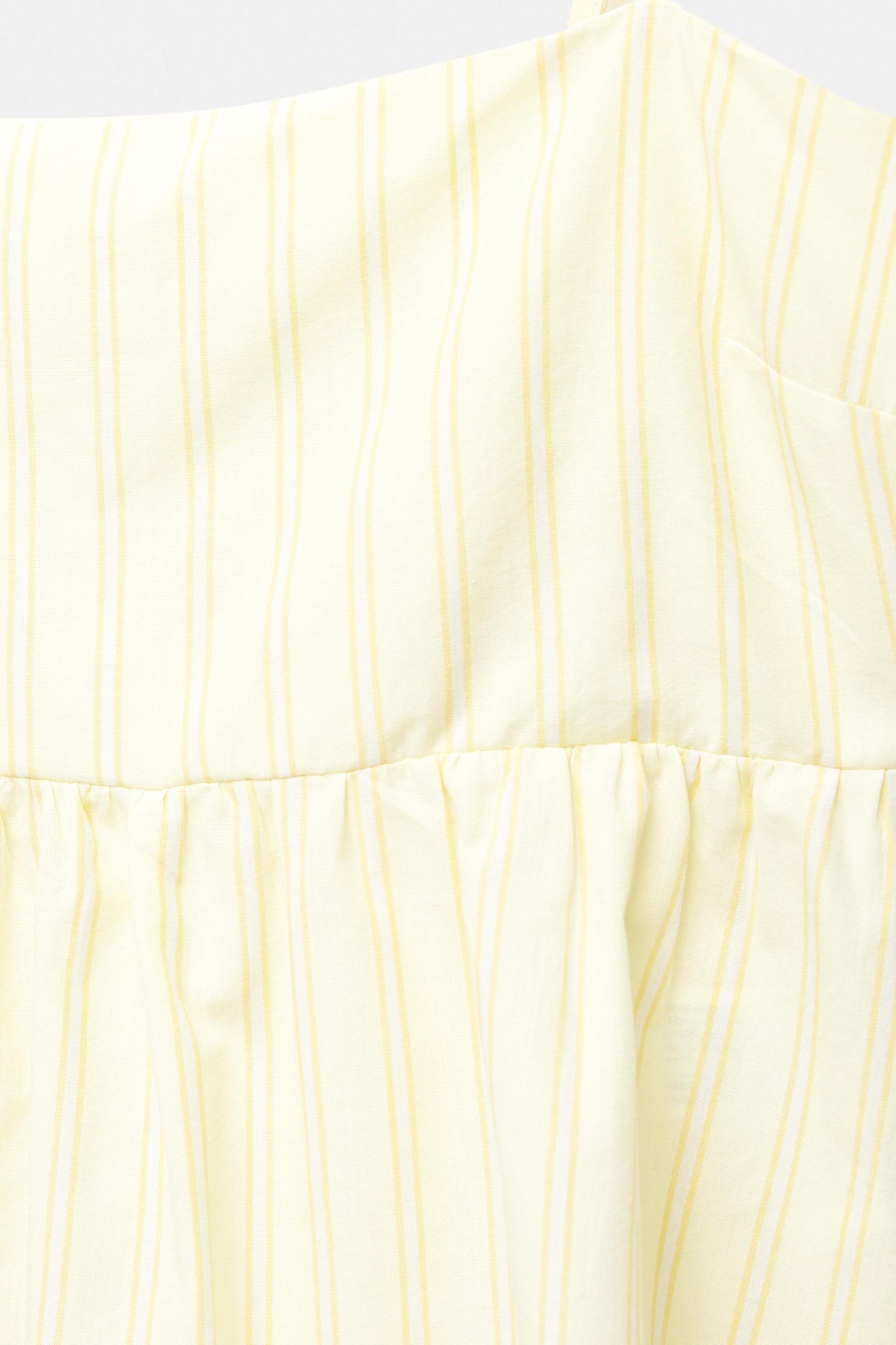 Striped poplin top Product Image
