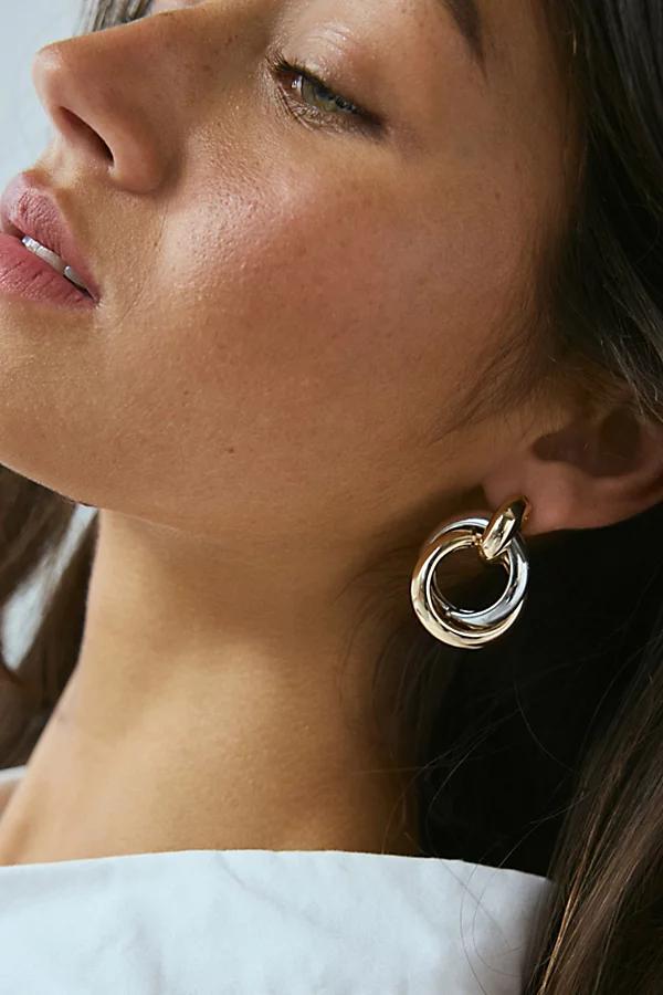 Adriana Statement Twist Hoop Earring Womens at Urban Outfitters Product Image