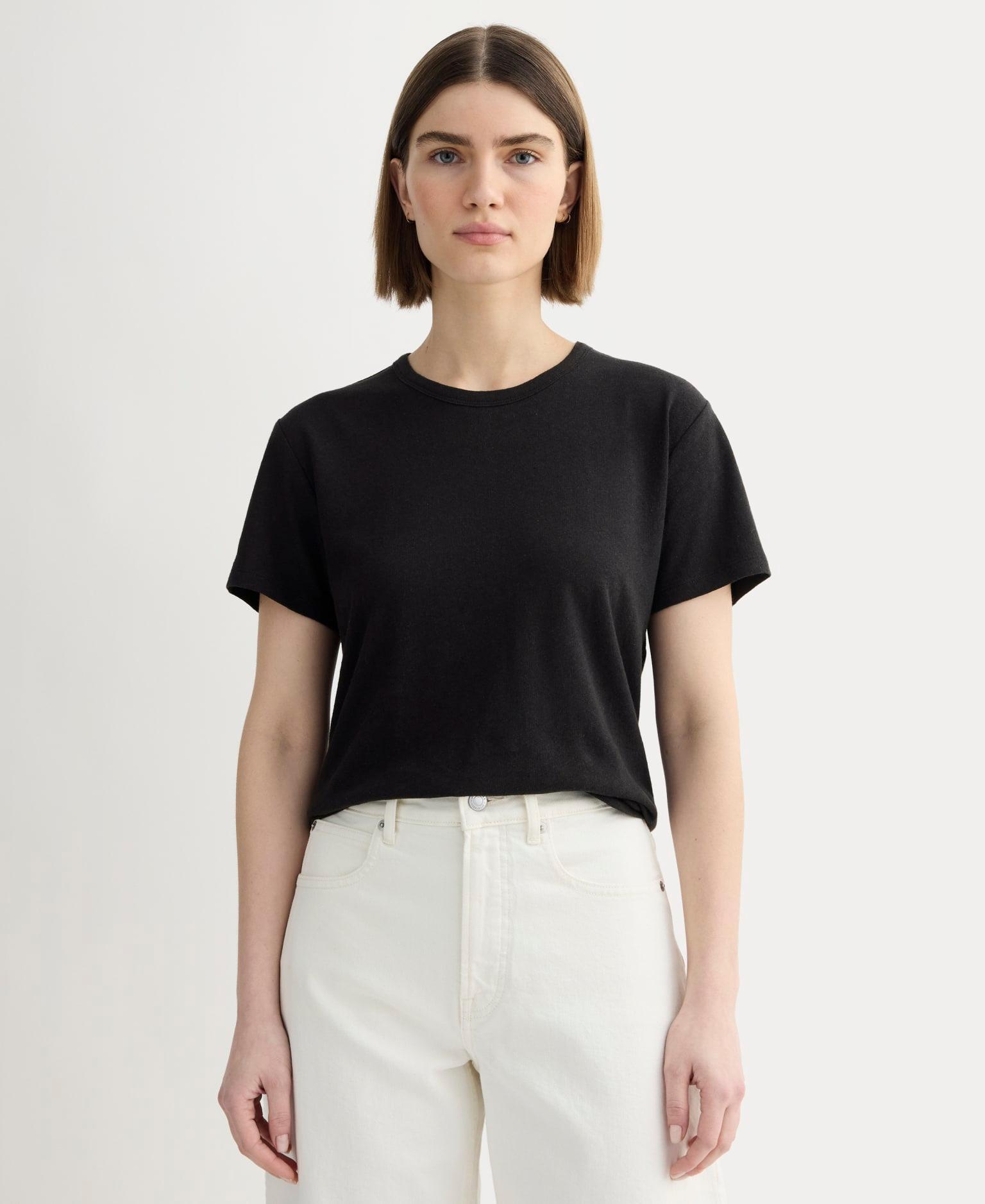 Womens Box-Cut T-Shirt in Cotton Linen by Everlane Product Image