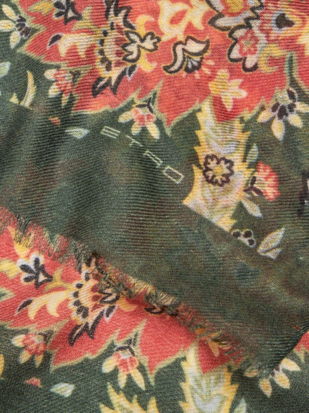 paisley-print fringed scarf Product Image