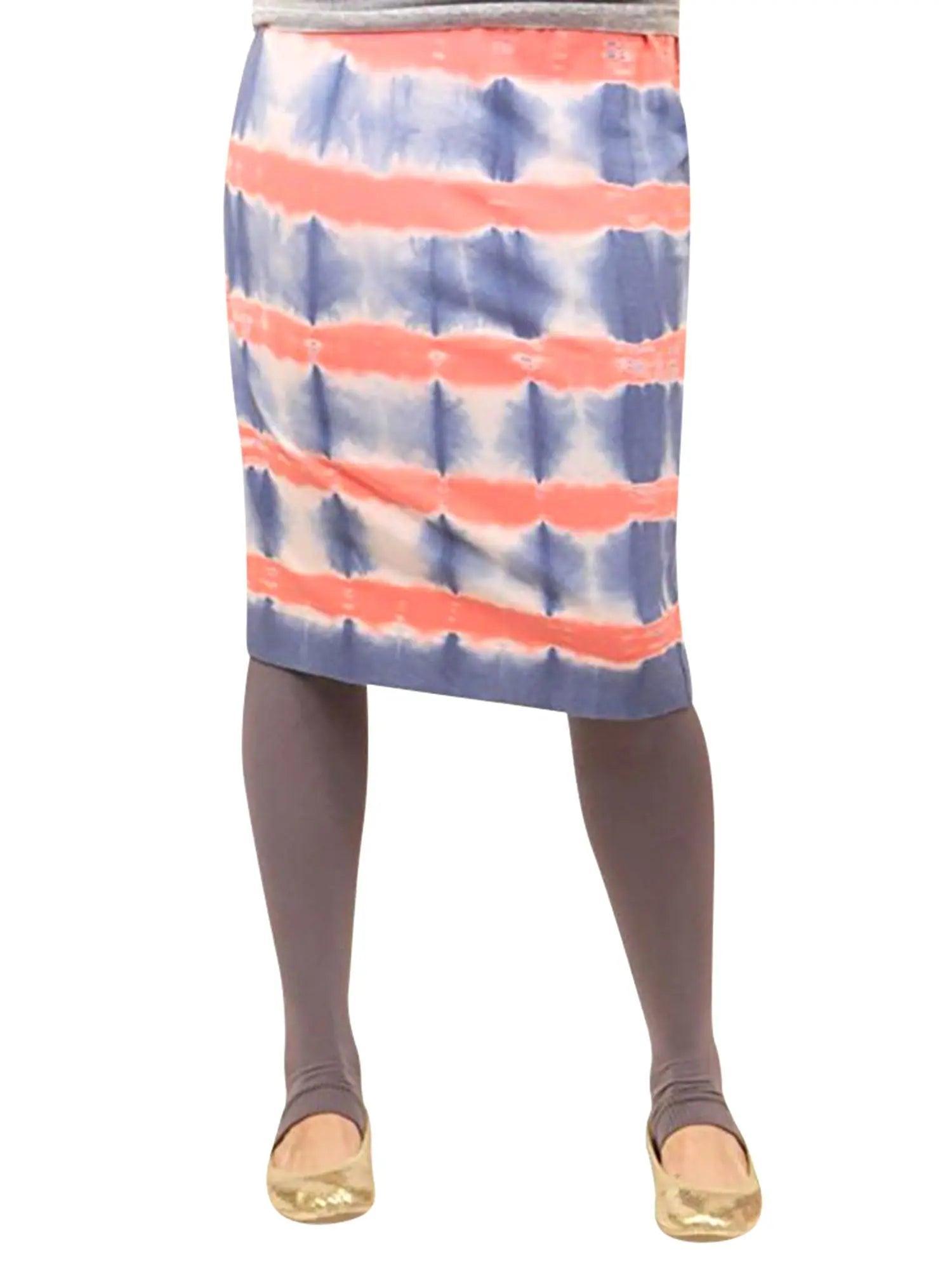 Hard Tail Wide Cut Cotton Pencil Skirt W-525 Product Image