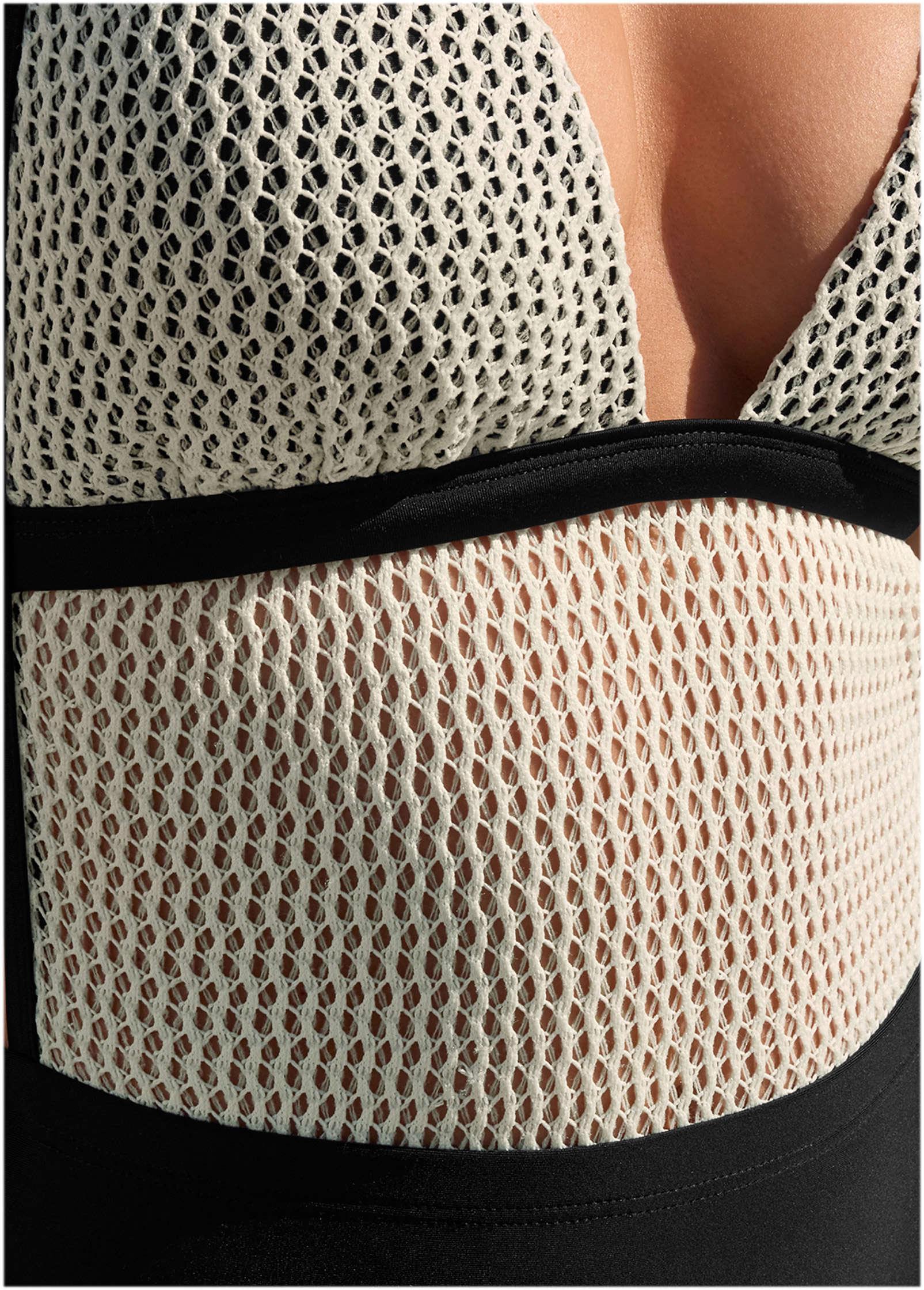 Crochet Open Back One-Piece - Cream Product Image