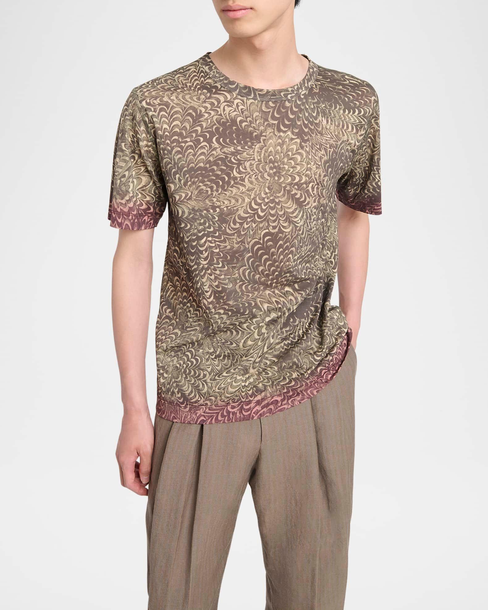 Men's Hubba Printed Cotton T-Shirt Product Image