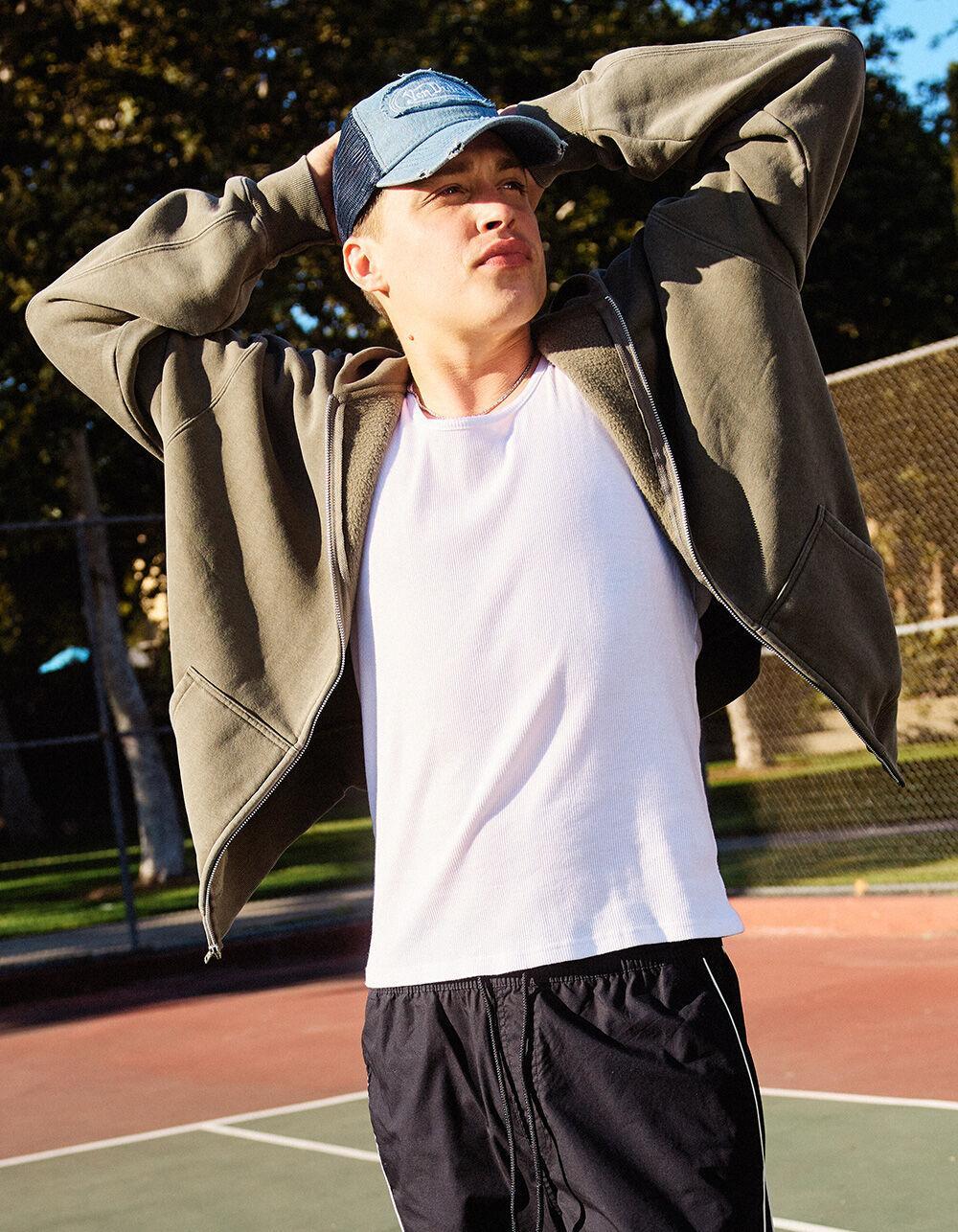RSQ Mens Classic Ribbed Tank - WHITE Product Image