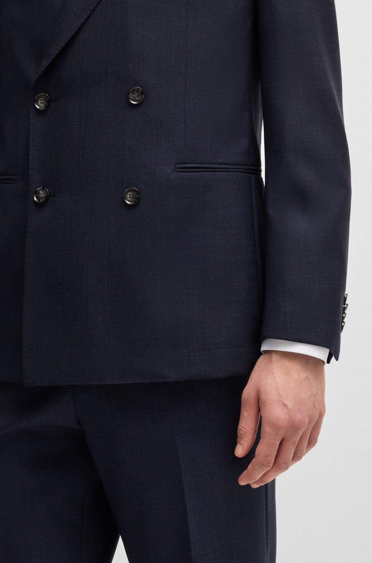 Melange suit in wool with natural stretch Product Image