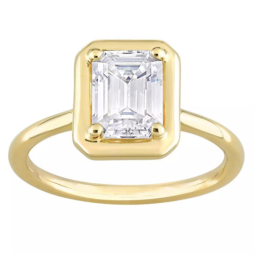 Stella Grace 10k Yellow Gold Lab-Created Moissanite Octagon Shaped Engagement Ring, Women's, Size: 8, 10k Gold Product Image