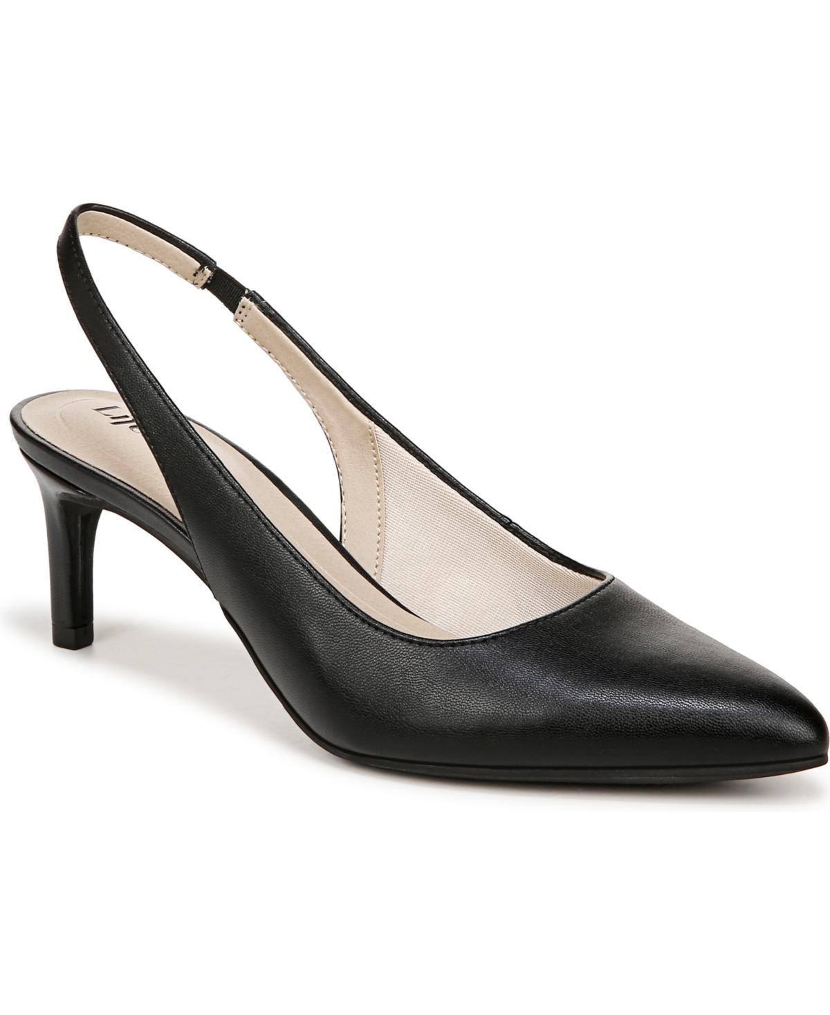 LifeStride Annalise Women's Slingback Heels, Size: 6, Black Fabric Product Image
