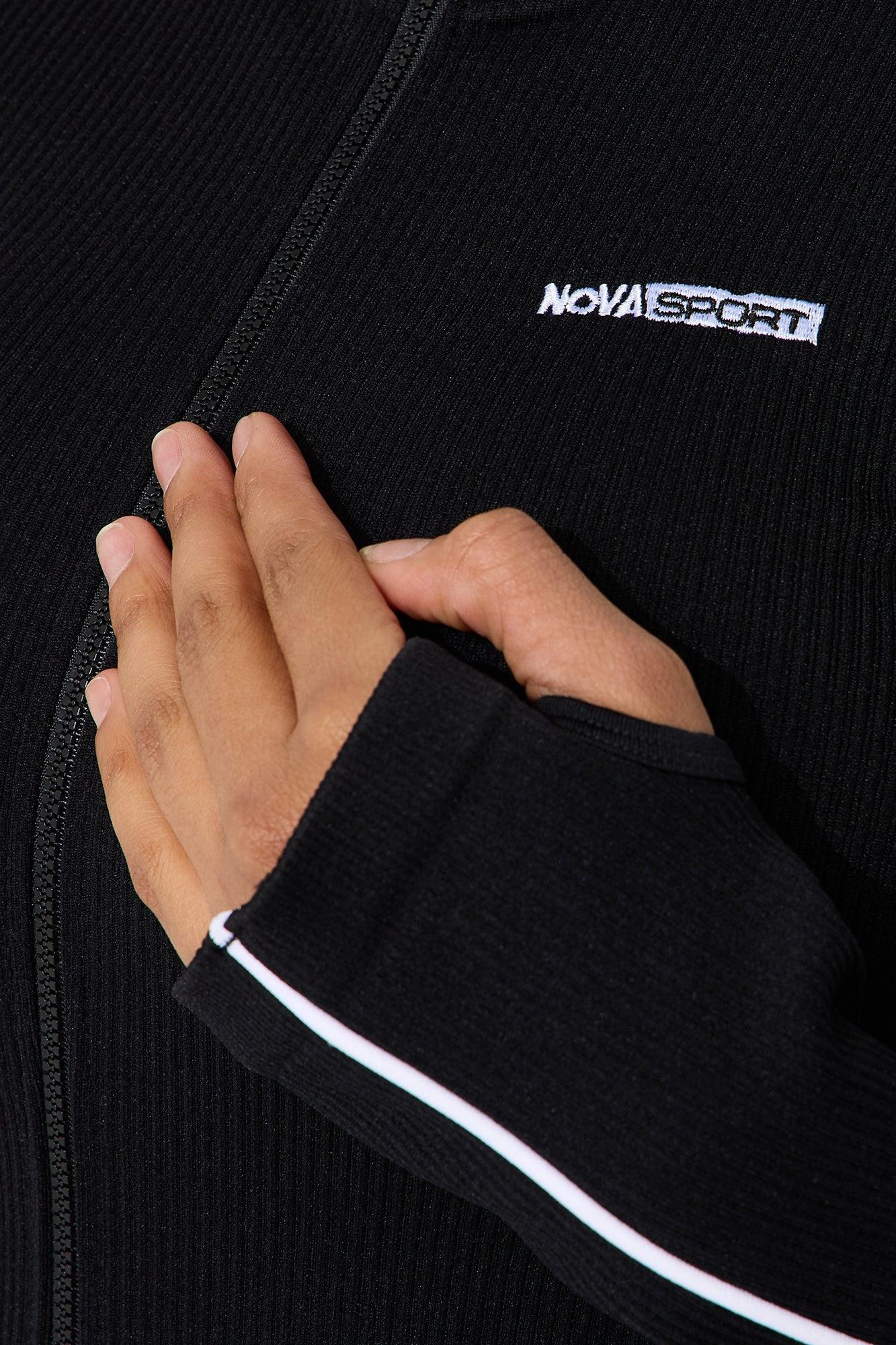 Court Cutie Effortless Seamless Active Jacket - Black Product Image