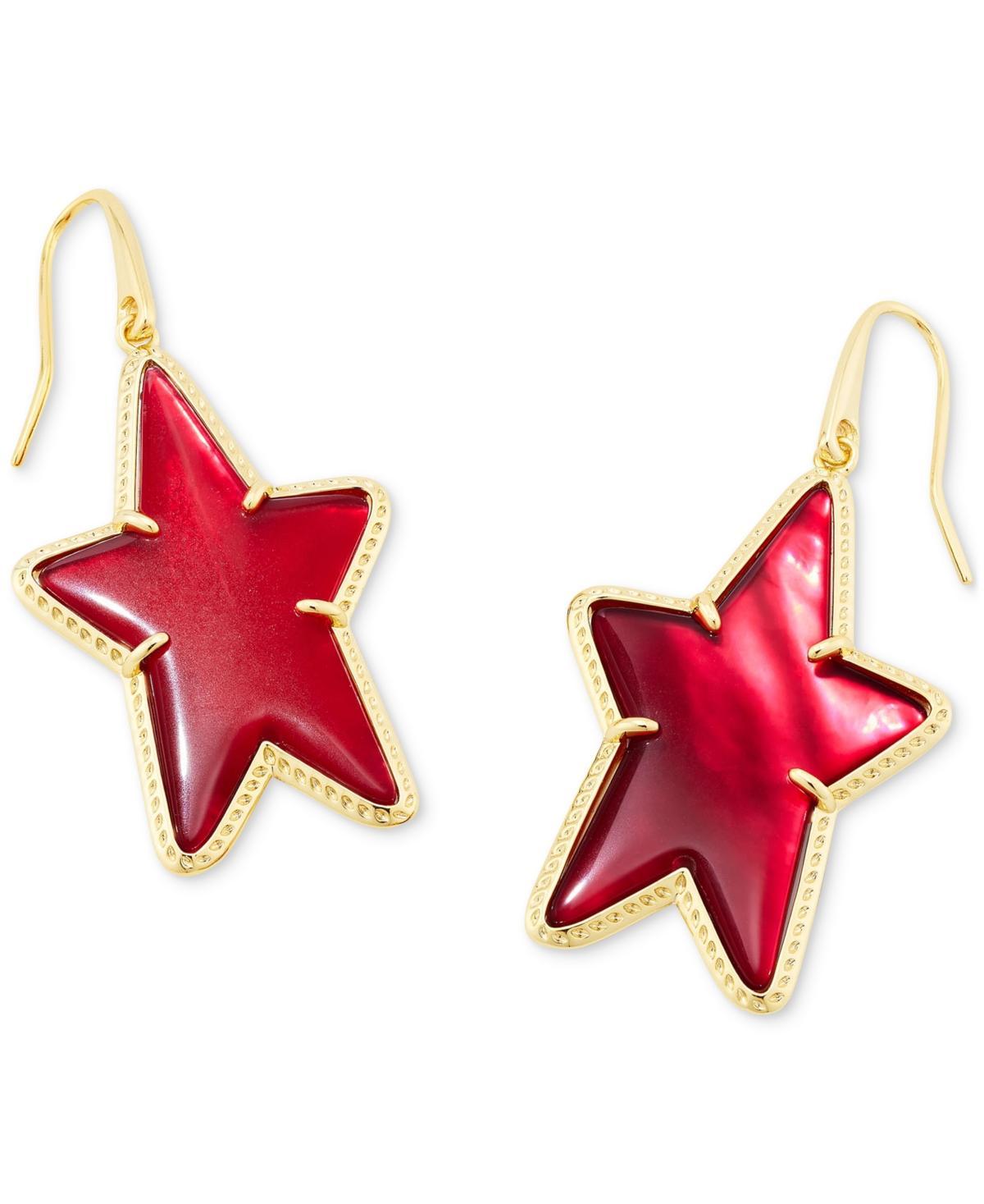 Kendra Scott Ada Star Drop Earrings - Gold Ivory Mother Of Pearl Product Image