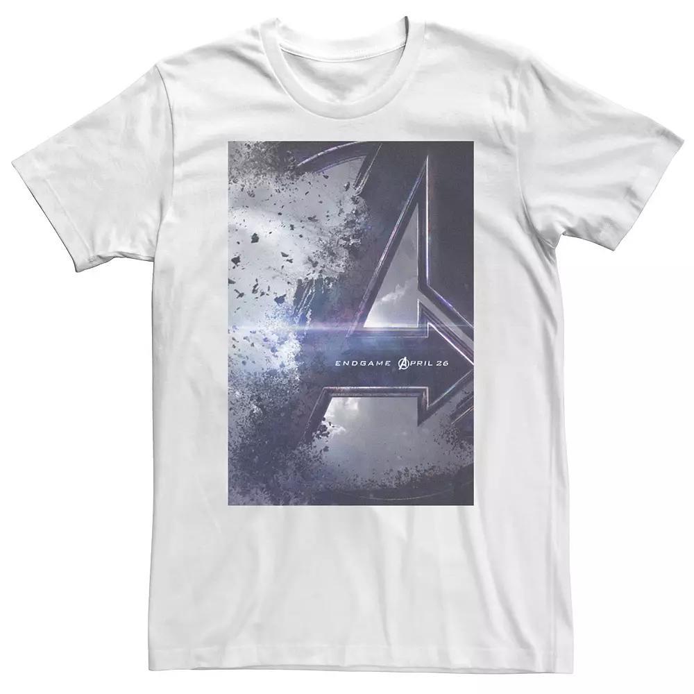 Big & Tall Marvel Avengers Endgame Movie Poster Tee, Men's, Size: 3XL, Athletic Grey Product Image