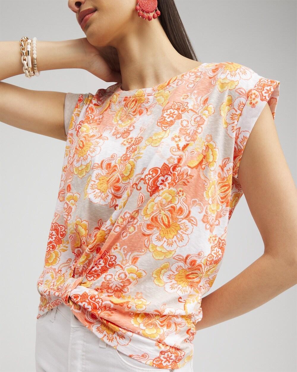 Zenergy® Ruffle Neck Tank Product Image