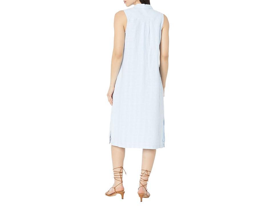 Tommy Bahama Ventana Plaid Shirtdress (Light Sky) Women's Clothing Product Image
