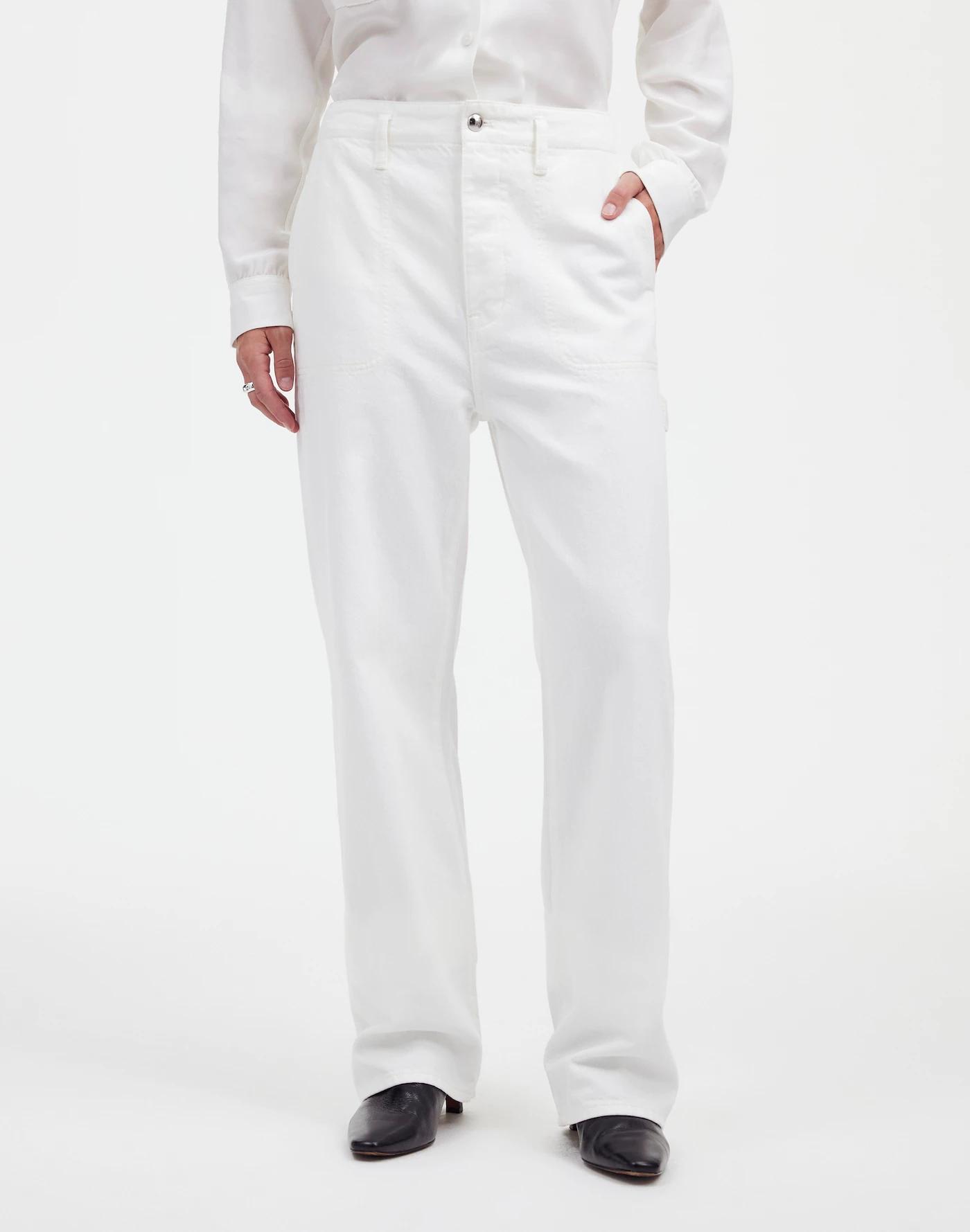Alexa Chung for Madewell Workwear Jeans in True White Product Image