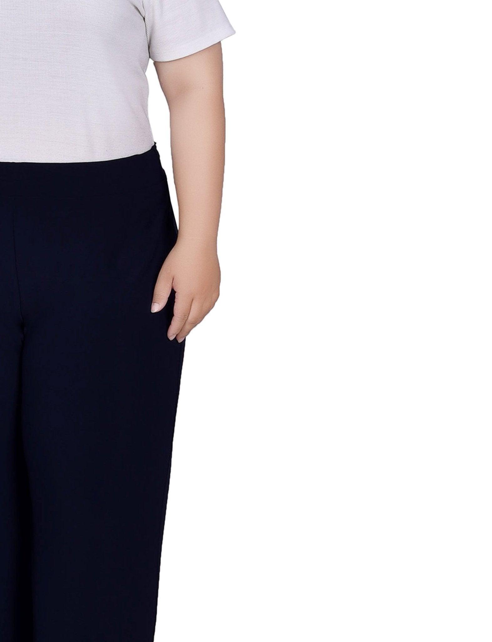 Wide Waistband Pull-On Pants - Plus Product Image