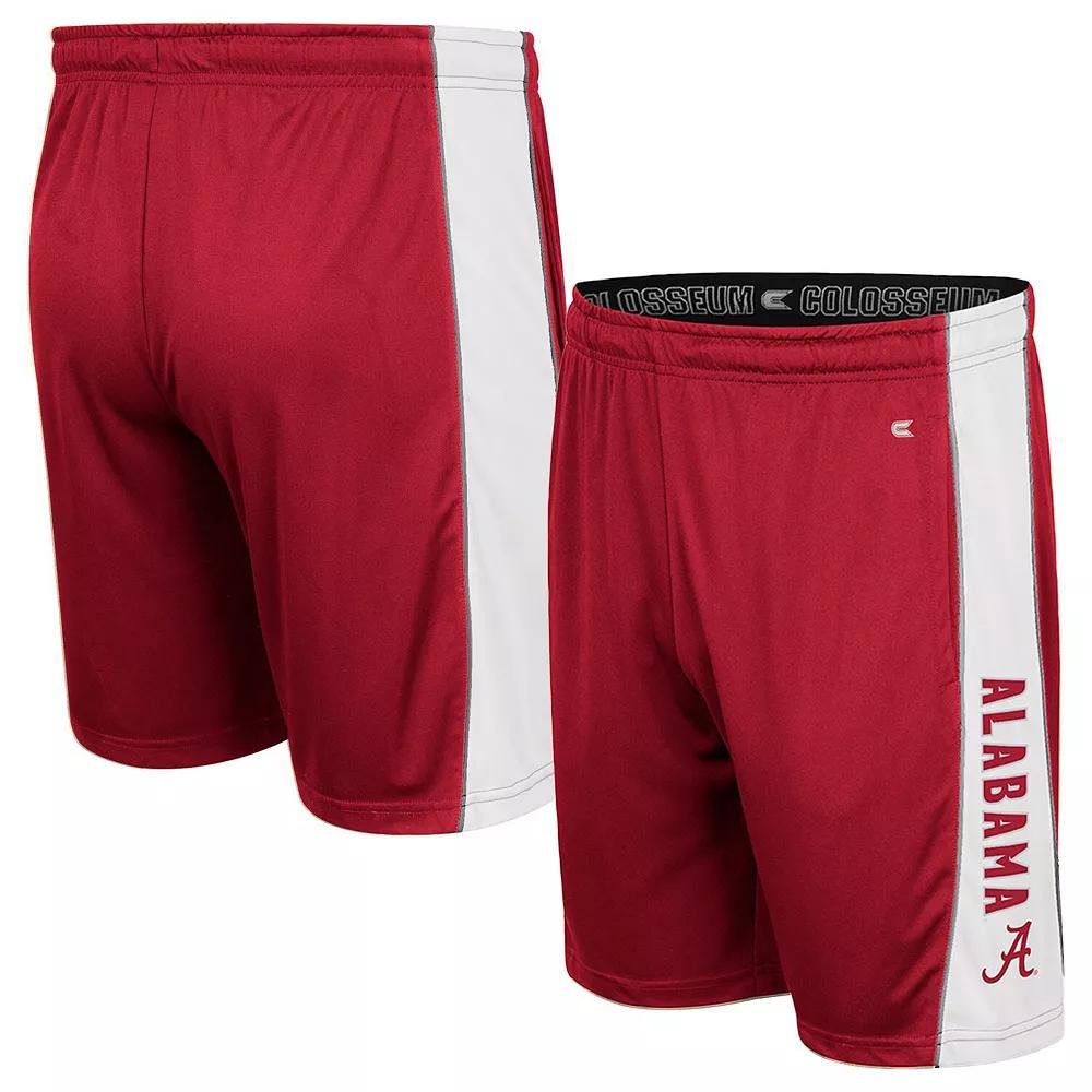 Men's Colosseum Crimson Alabama Crimson Tide Panel Shorts, Size: Small, Red Product Image