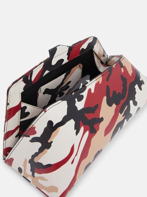 ''8.30PM'' beige, black, red and nude oversized clutch Product Image