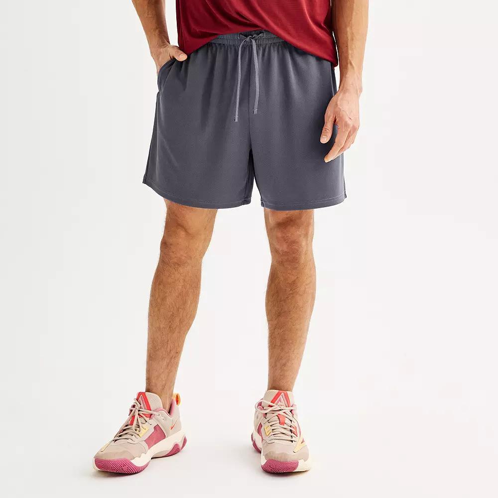 Men's Tek Gear® Above-The-Knee Mesh Shorts, Size: Large, Elegant Blue Product Image