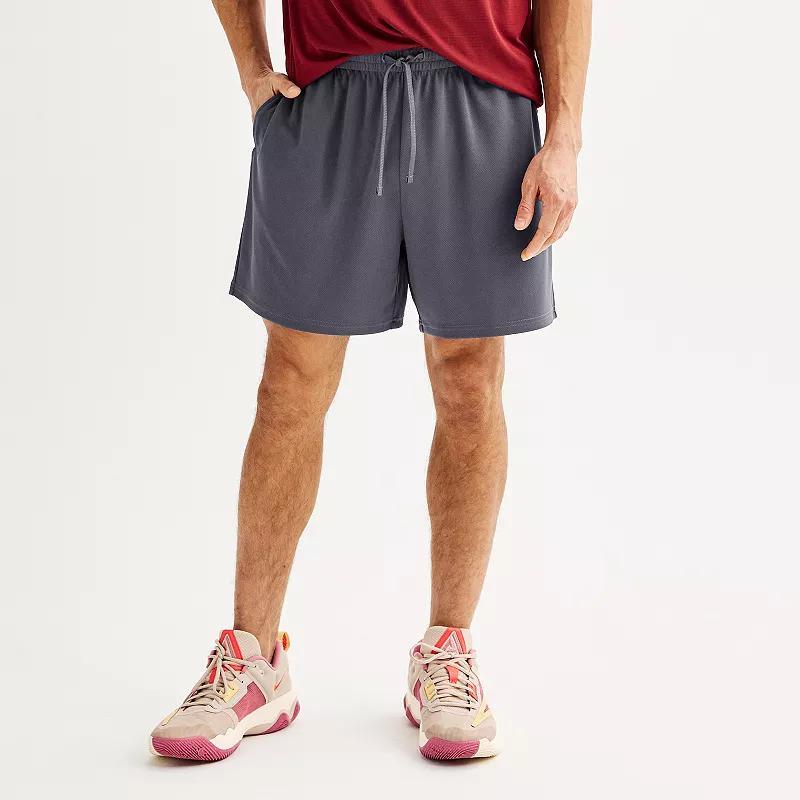 Men's Tek Gear® Above-The-Knee Mesh Shorts, Size: Large, Elegant Blue Product Image