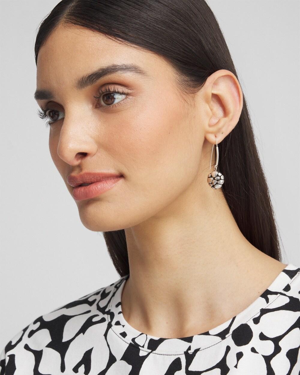 No Droop™ Orange CC Hoop Earrings Product Image