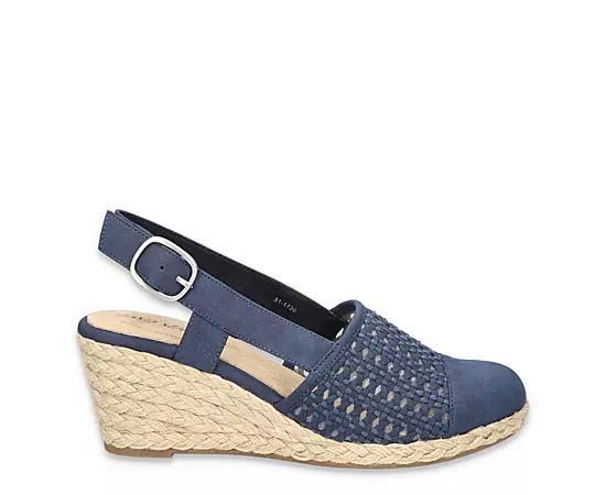Easy Street Taffy Womens Slingback Espadrille Wedges Product Image