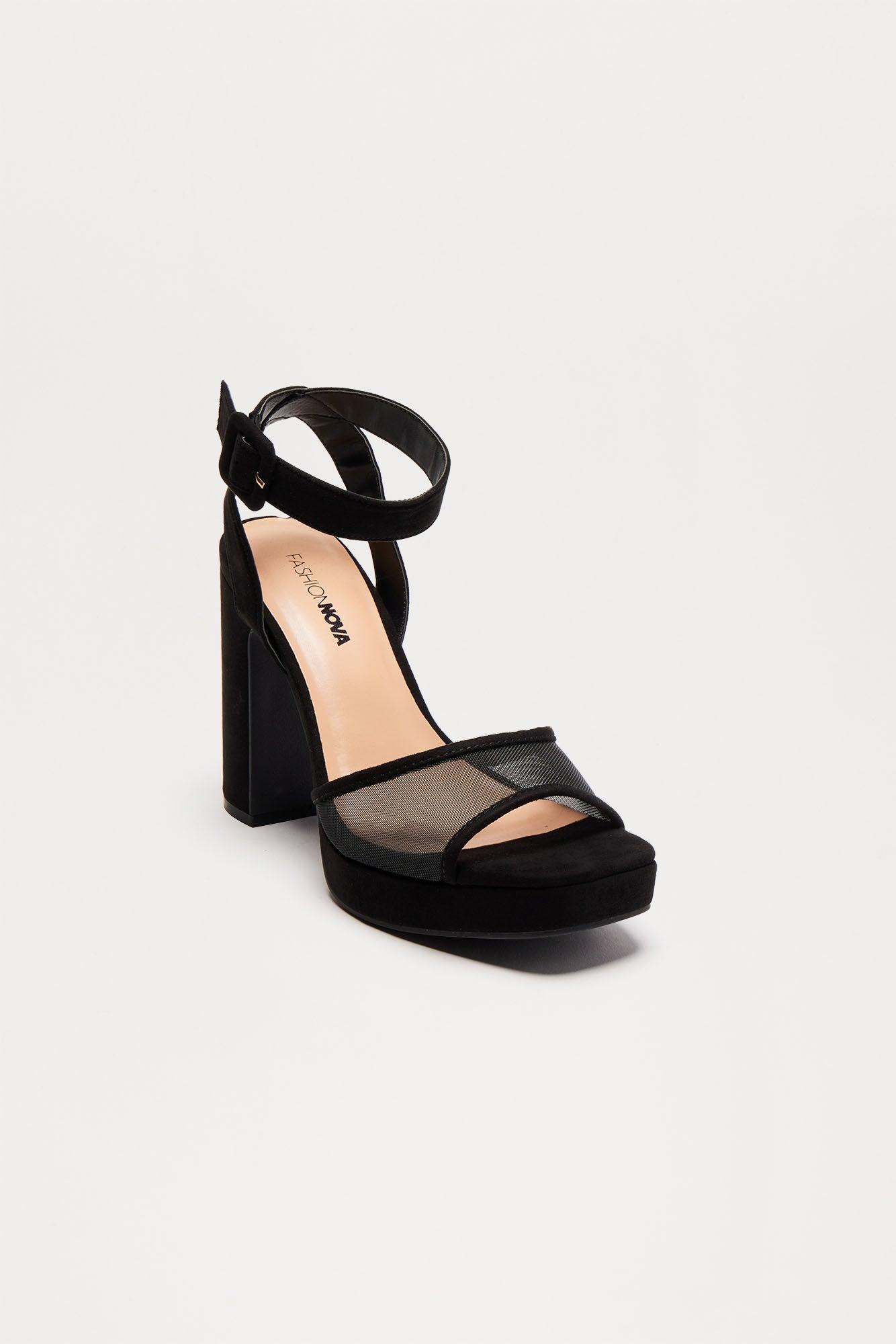 Sloane Platform Heels - Black Product Image