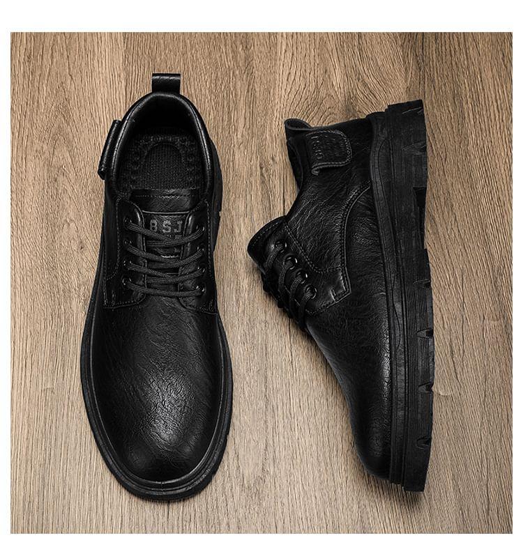 Lace-Up Platform Derby Shoes Product Image