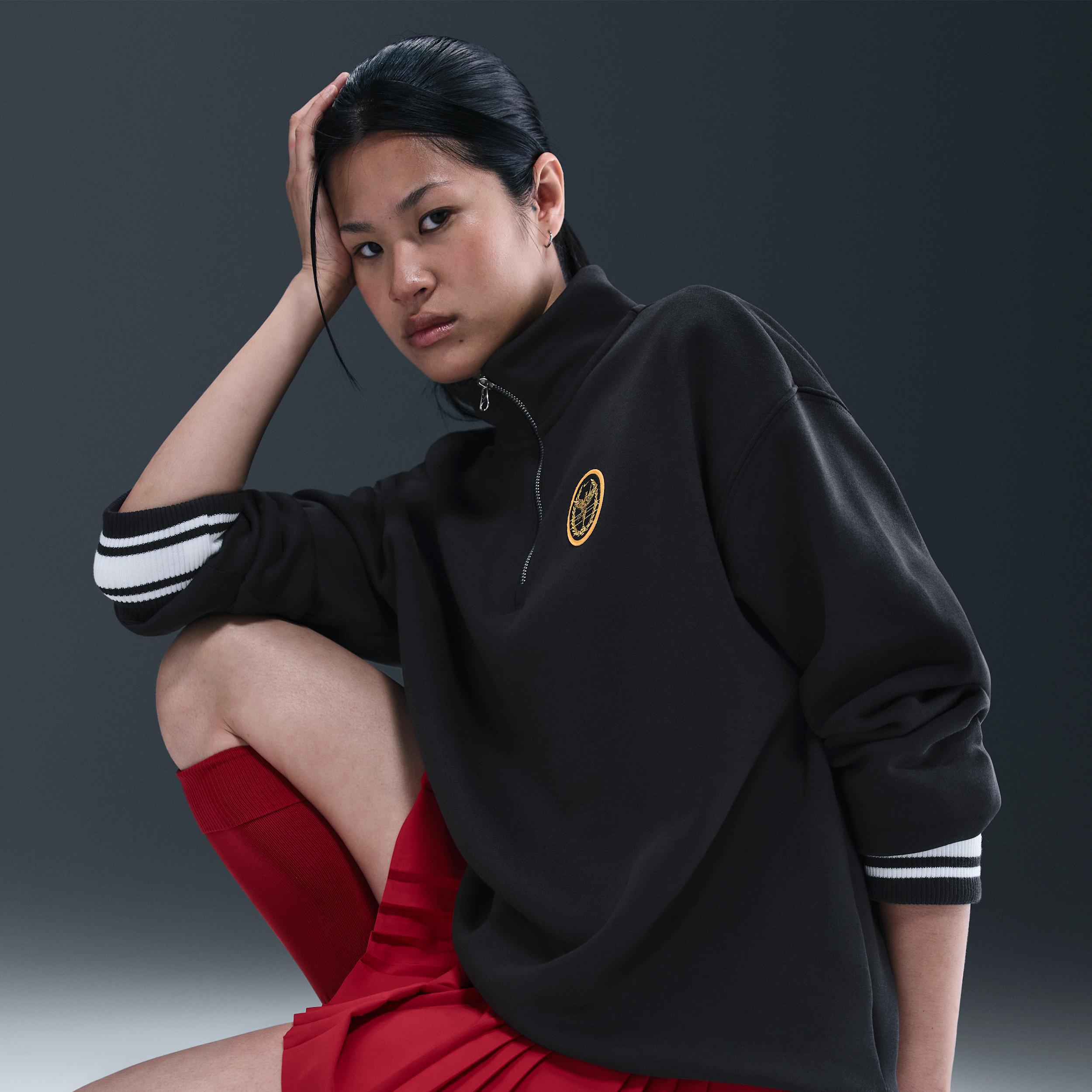 Women's Nike Sportswear Phoenix Fleece Oversized 1/4-Zip Long Sweatshirt Product Image