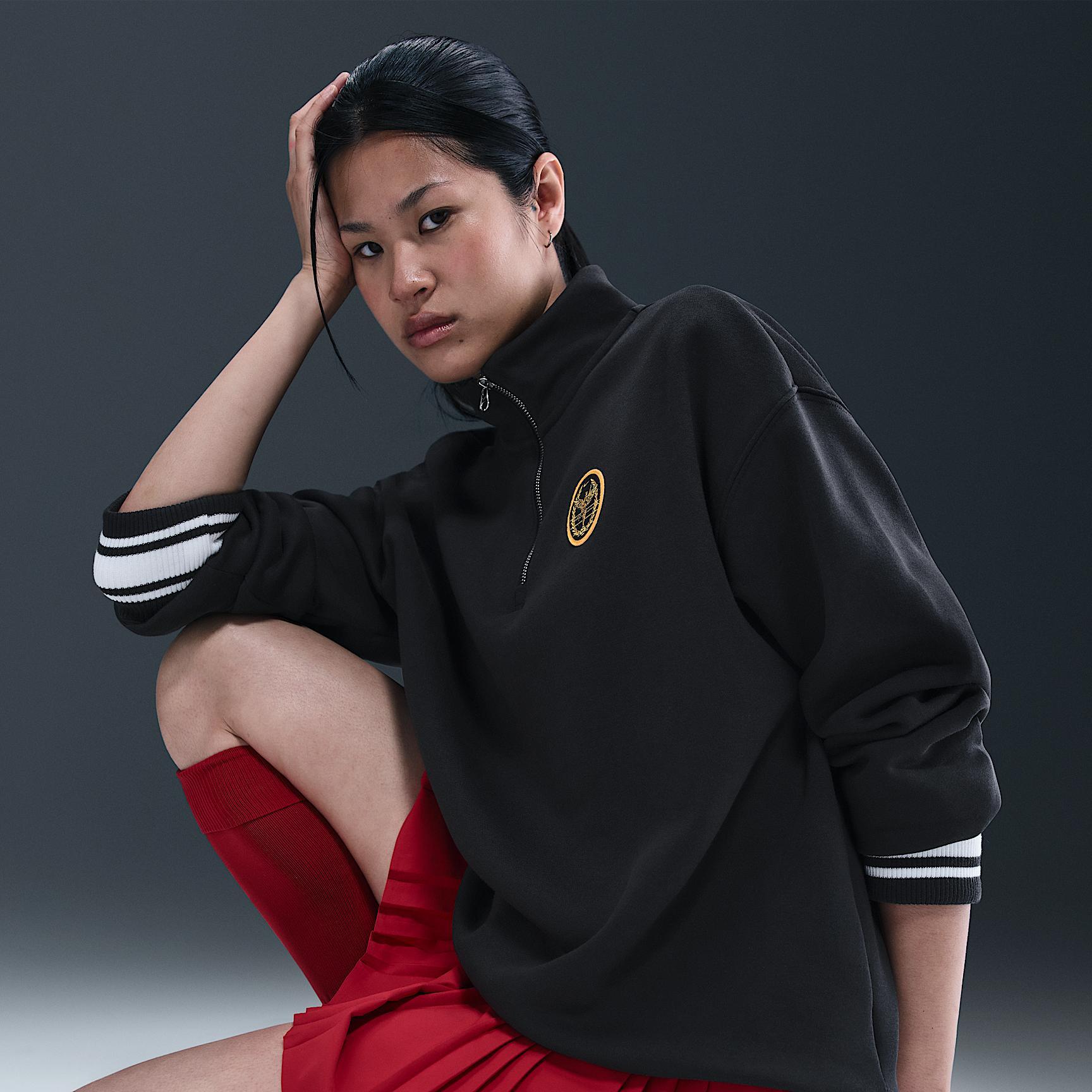 Women's Nike Sportswear Phoenix Fleece Oversized 1/4-Zip Long Sweatshirt Product Image